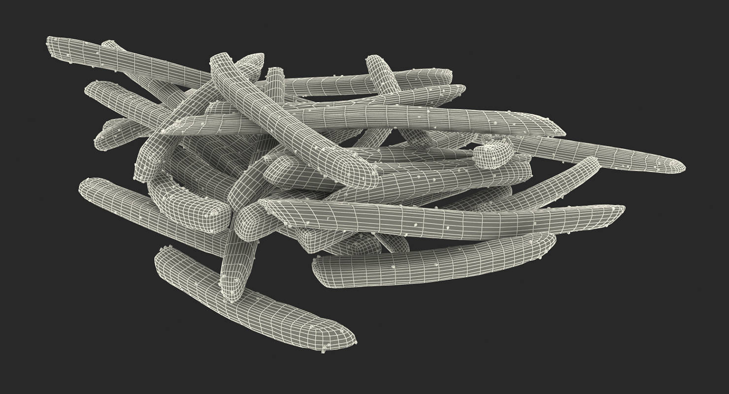 3D model Pile Of French Fries