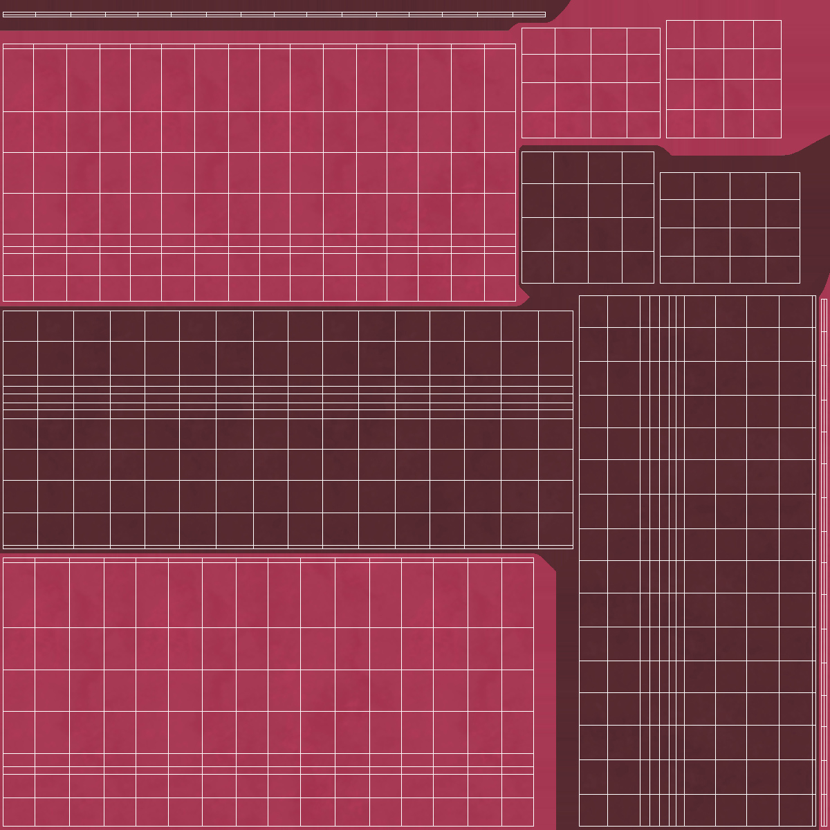 3D Capsule Pink and Maroon model