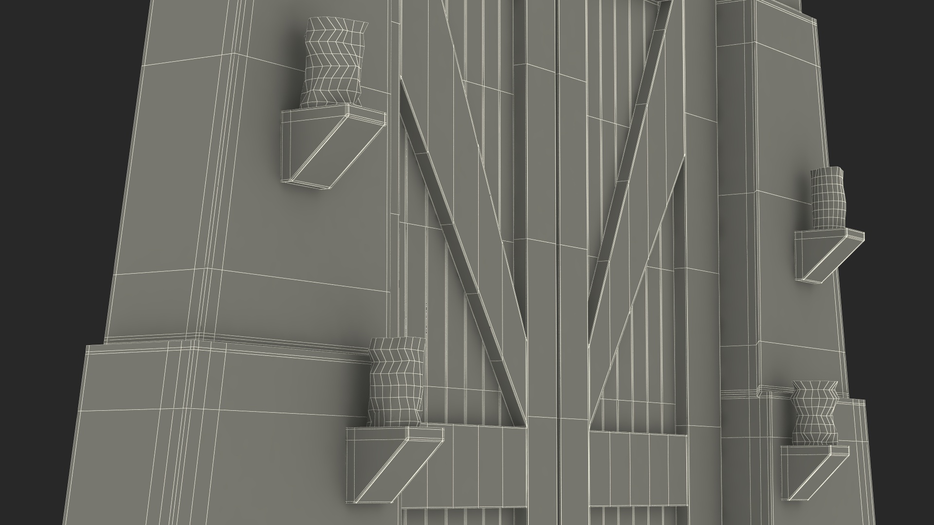 3D Jurassic Park Gate model
