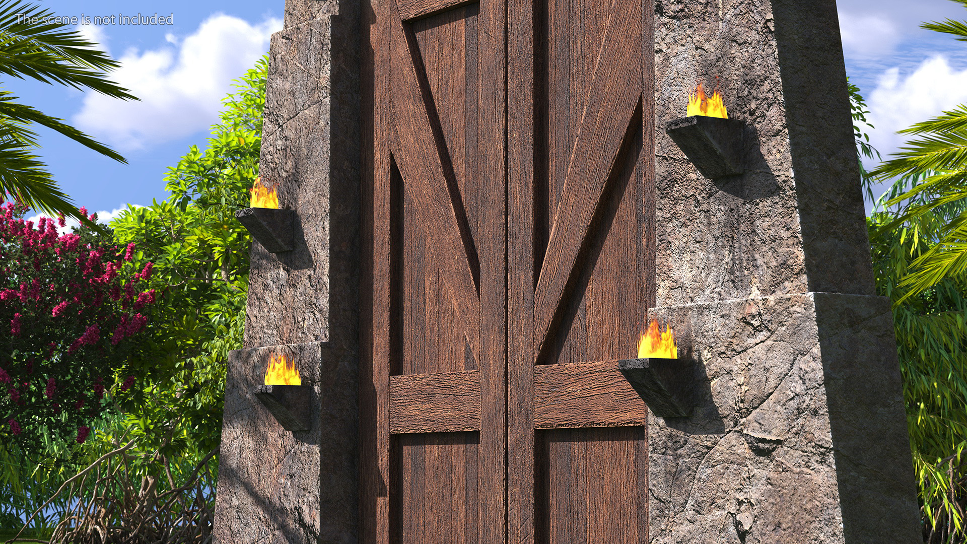 3D Jurassic Park Gate model