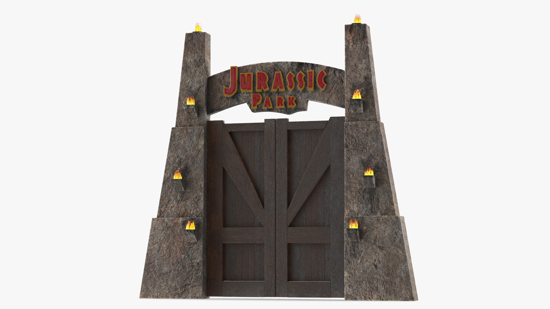 3D Jurassic Park Gate model