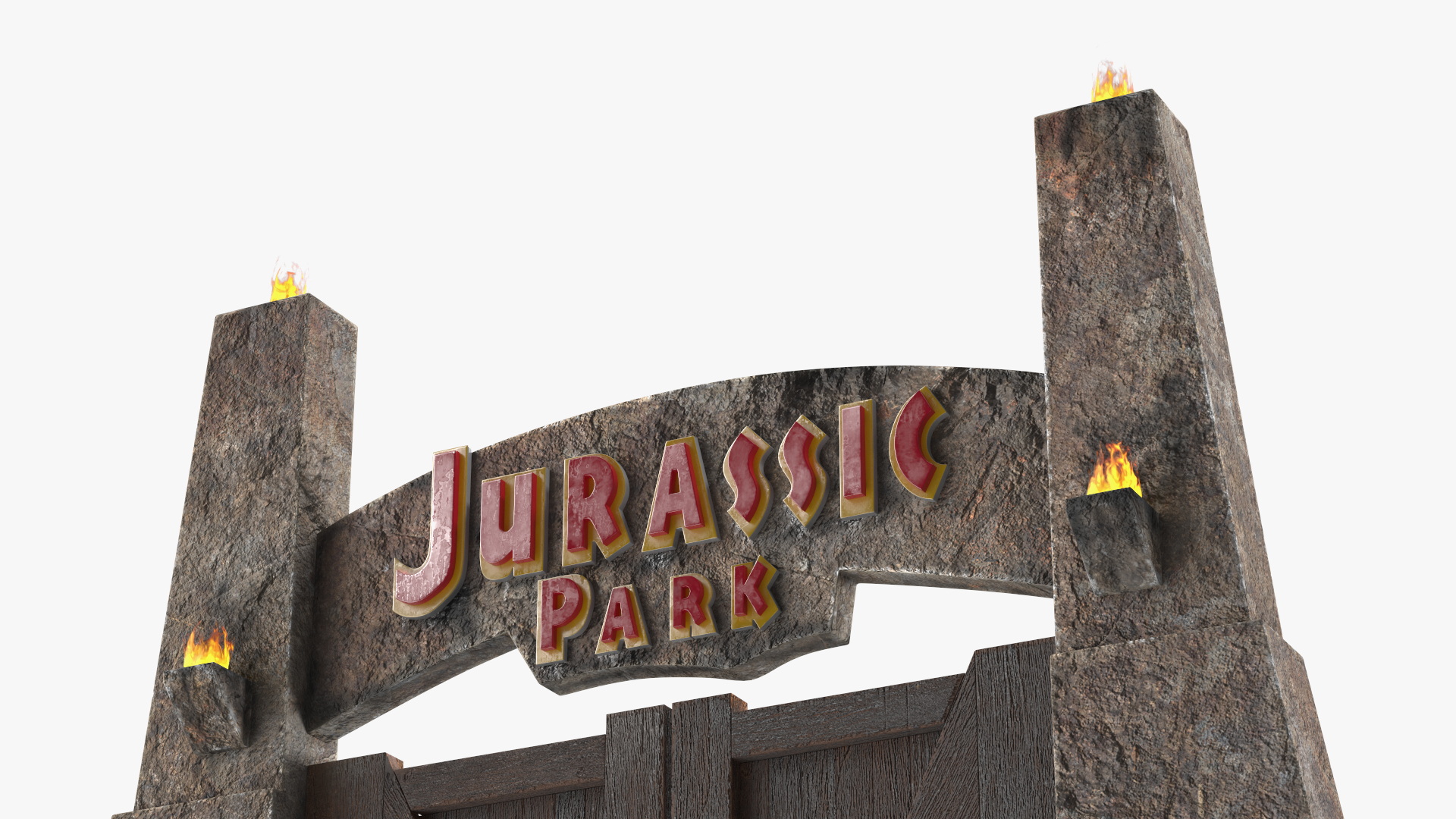 3D Jurassic Park Gate model