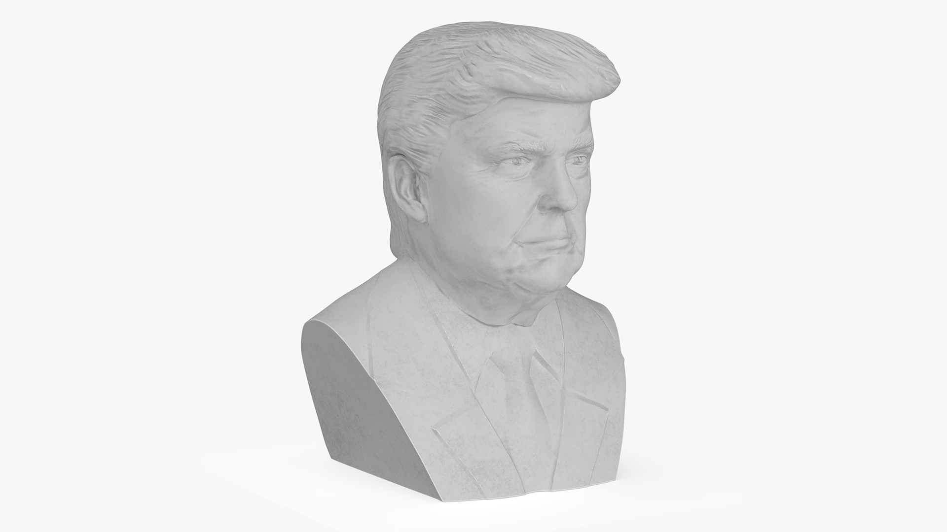 3D Plaster Bust of Trump
