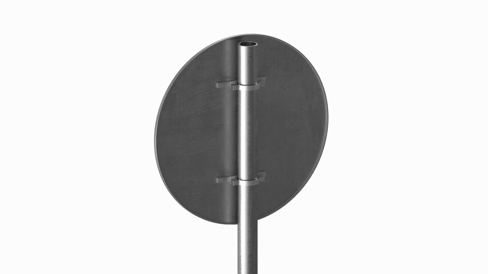 Road Sign No Left Turn 3D