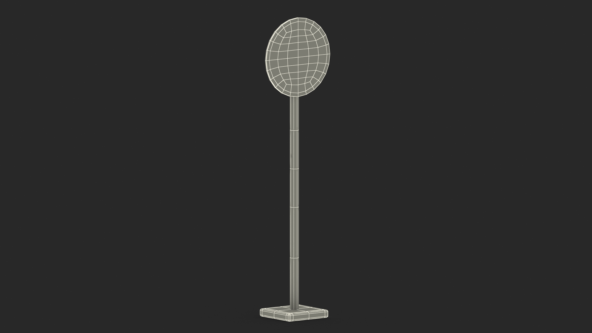 Road Sign No Left Turn 3D