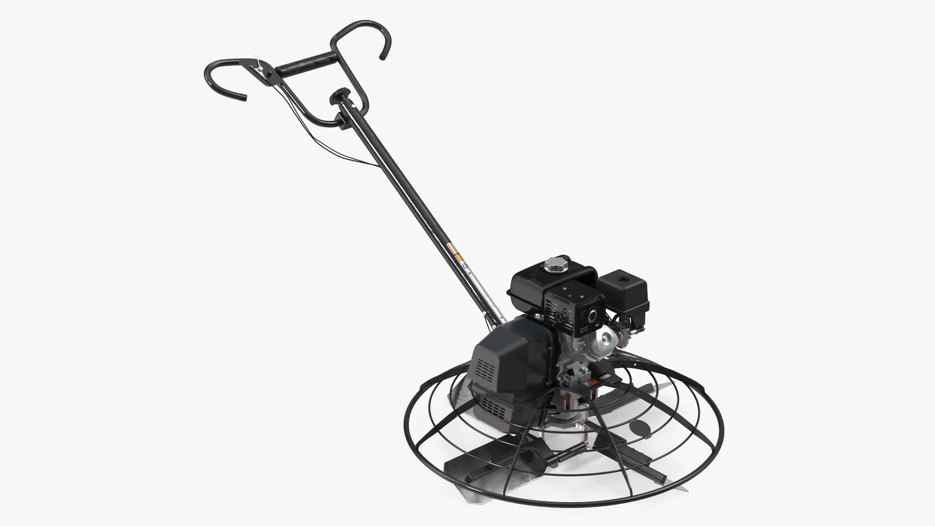 3D Concrete Power Trowel Grey