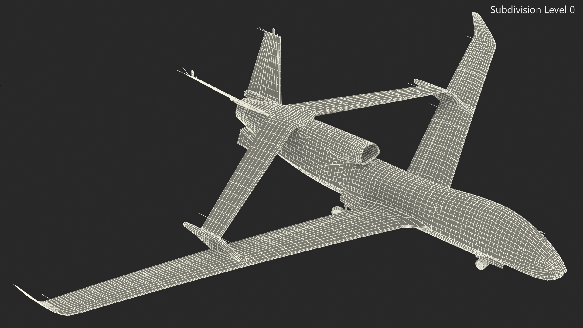 Chengdu Xianglong WZ7 UAV Rigged 3D