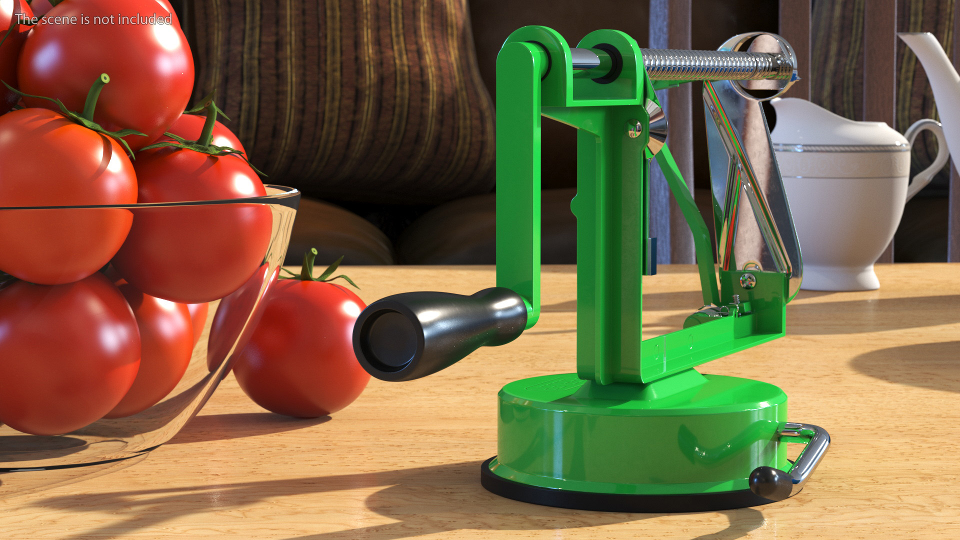 Green Potato And Apple Peeler 3D model