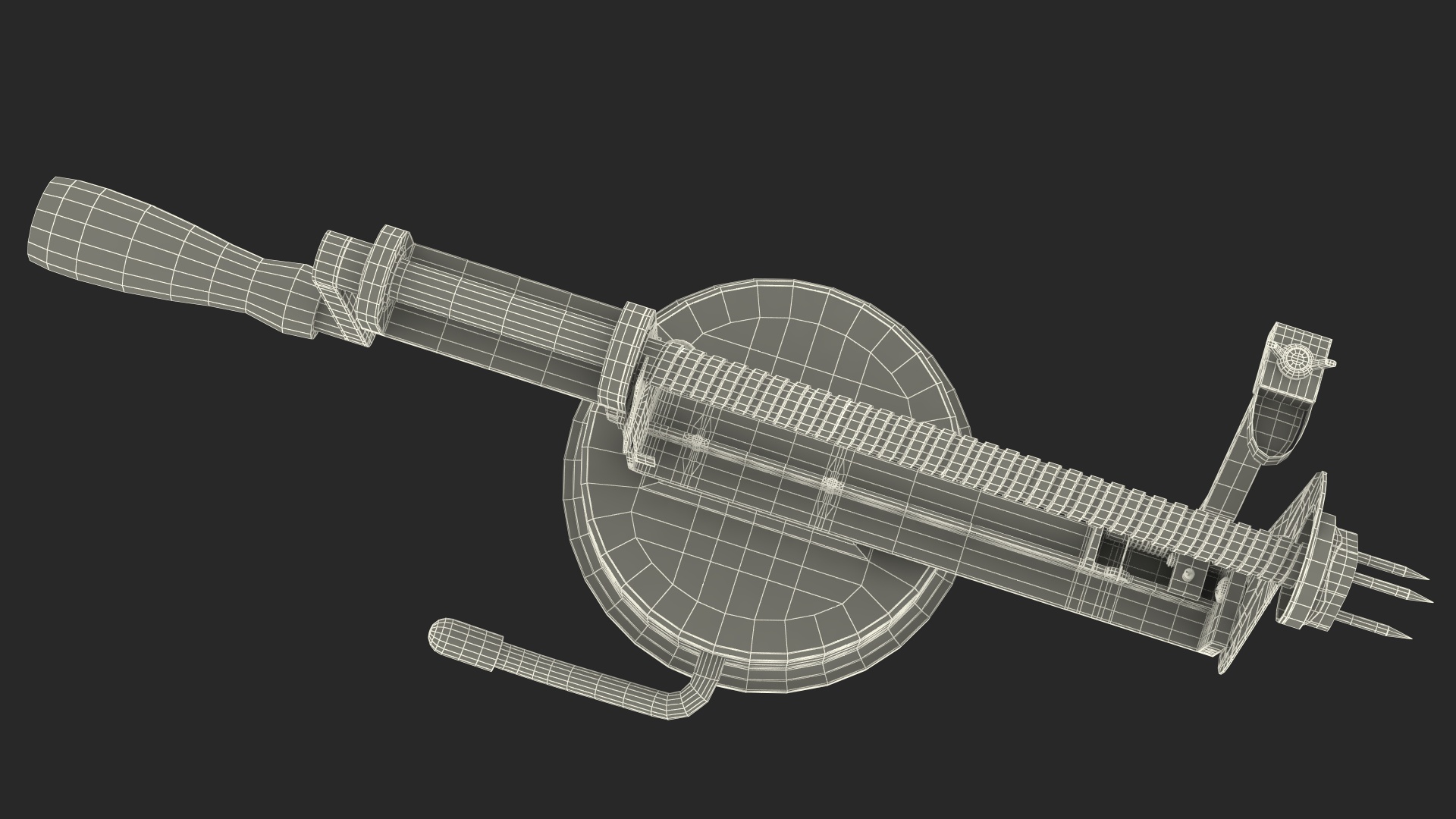 Green Potato And Apple Peeler 3D model