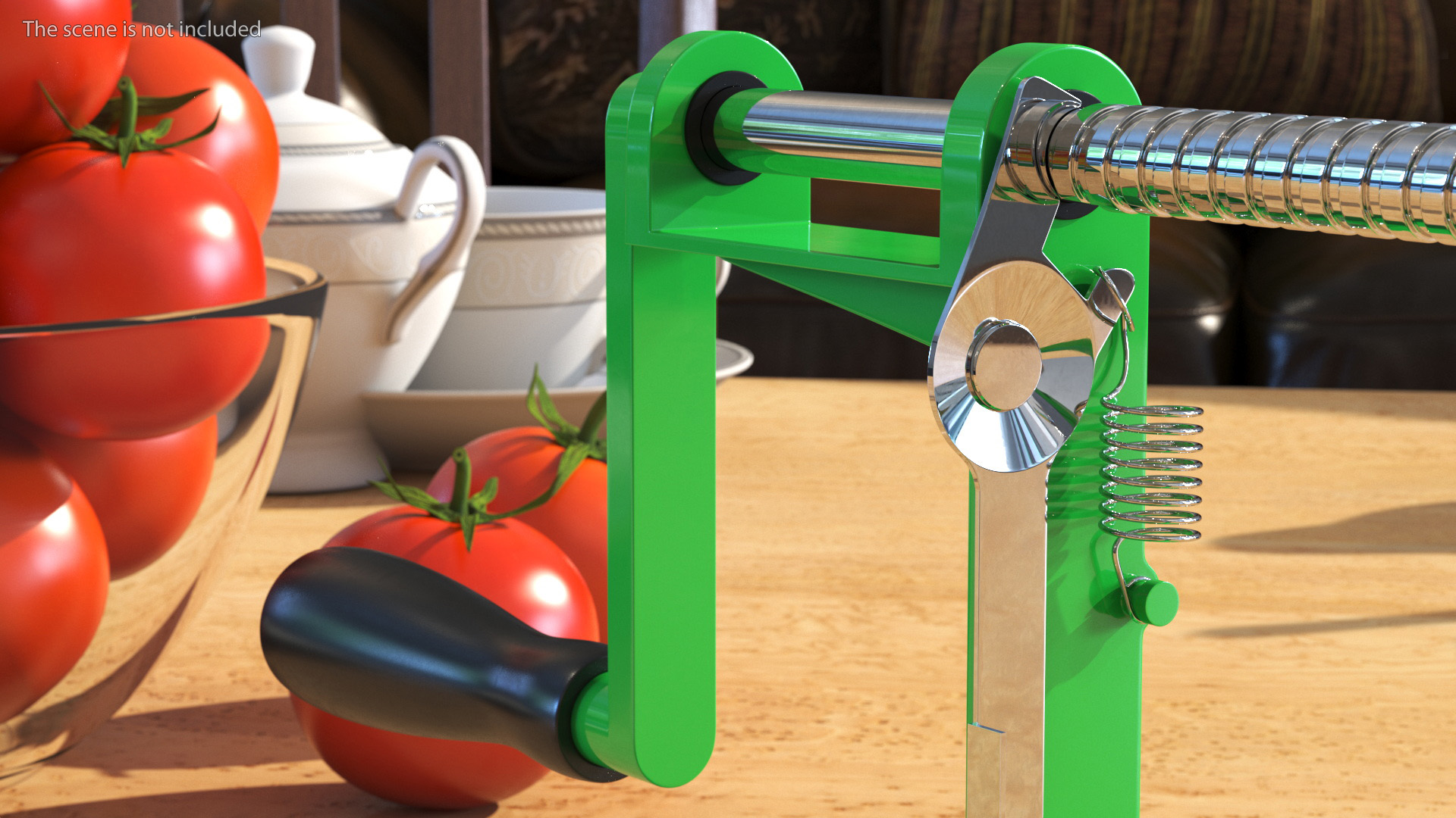 Green Potato And Apple Peeler 3D model