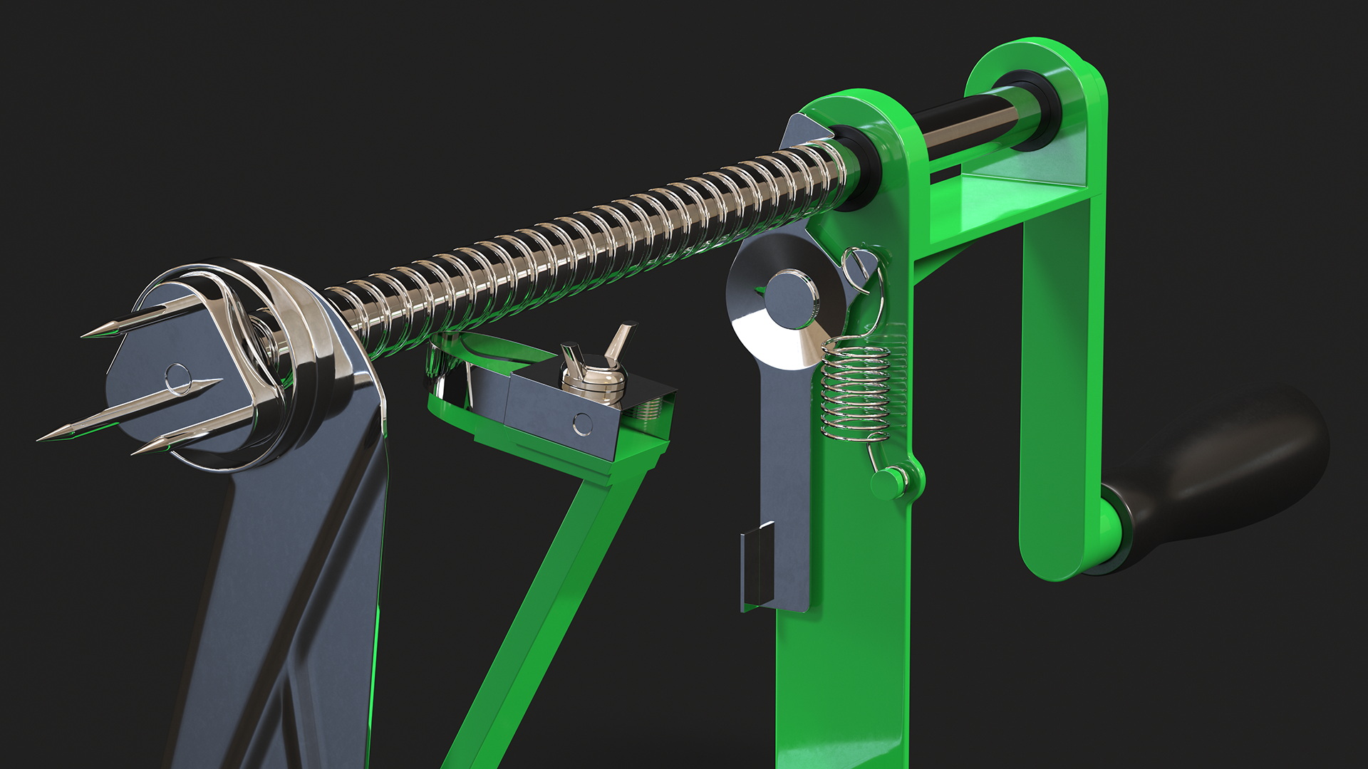 Green Potato And Apple Peeler 3D model