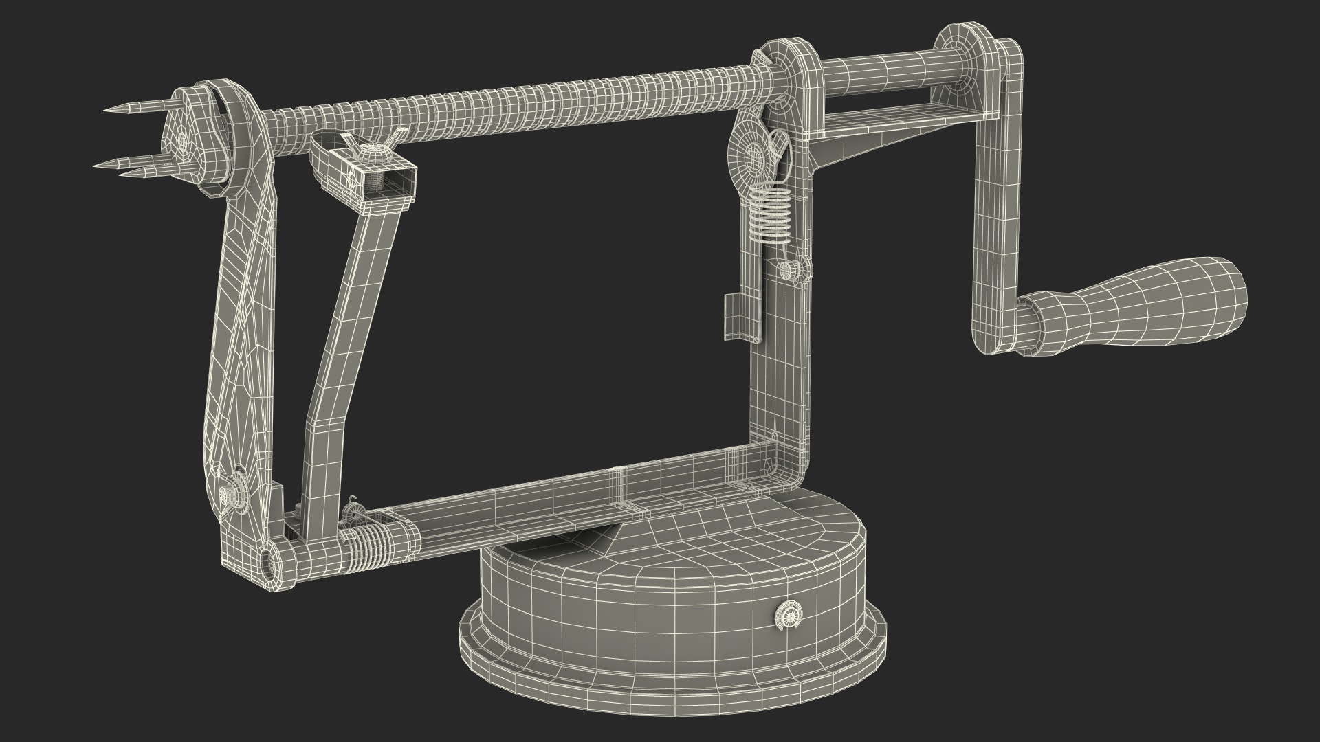 Green Potato And Apple Peeler 3D model