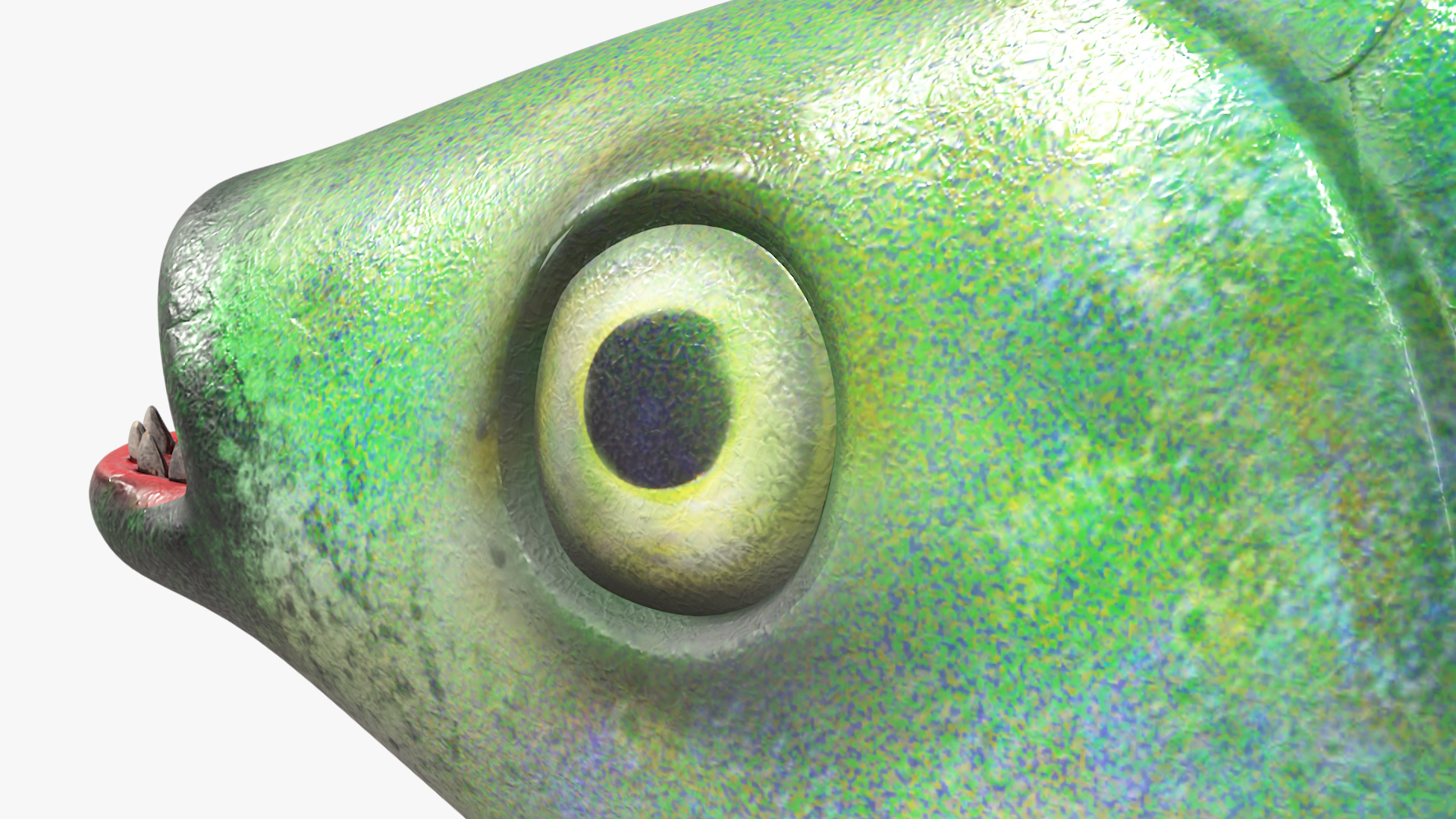Guppy Fish Red Dragon Rigged for Maya 3D