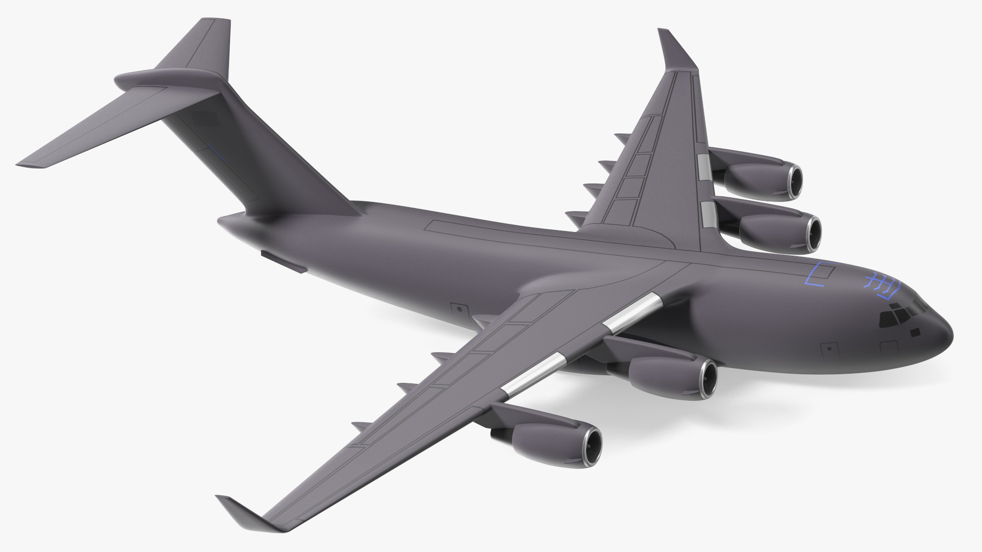Military Transport Aircraft Scale Model 3D model