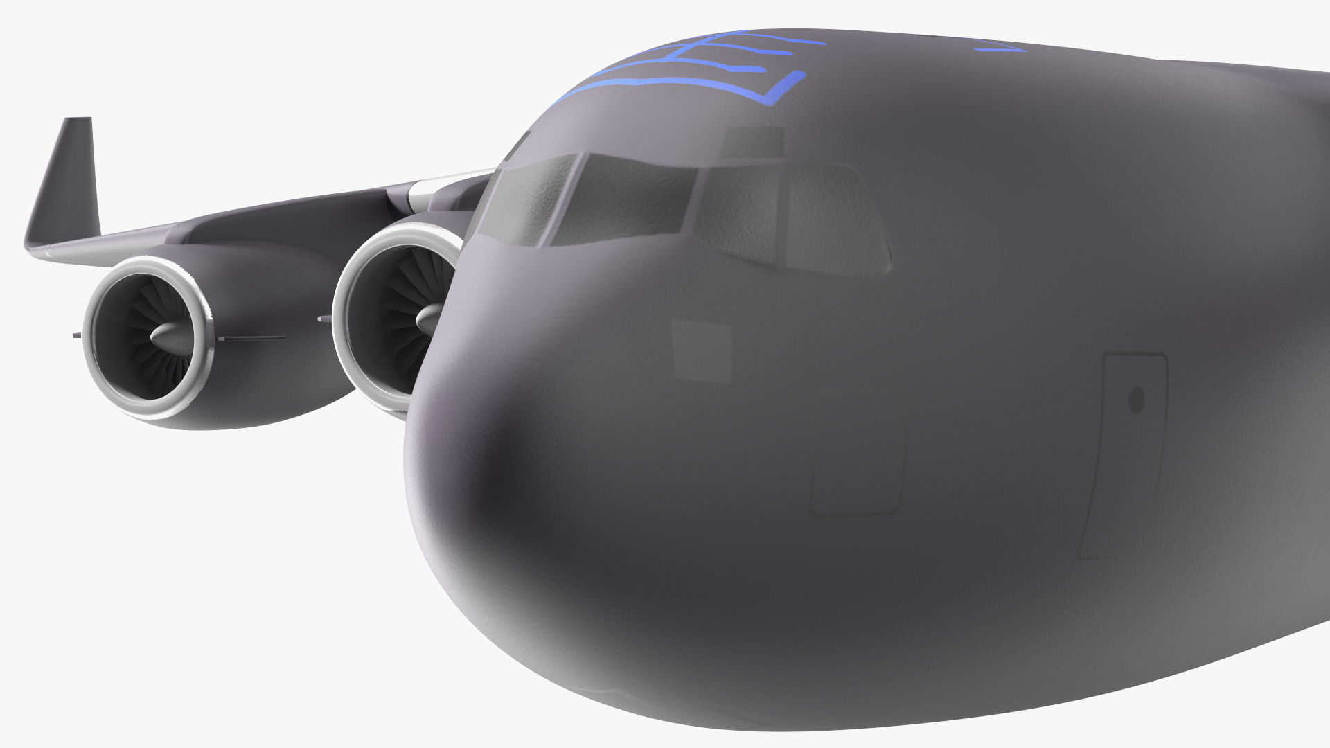 Military Transport Aircraft Scale Model 3D model