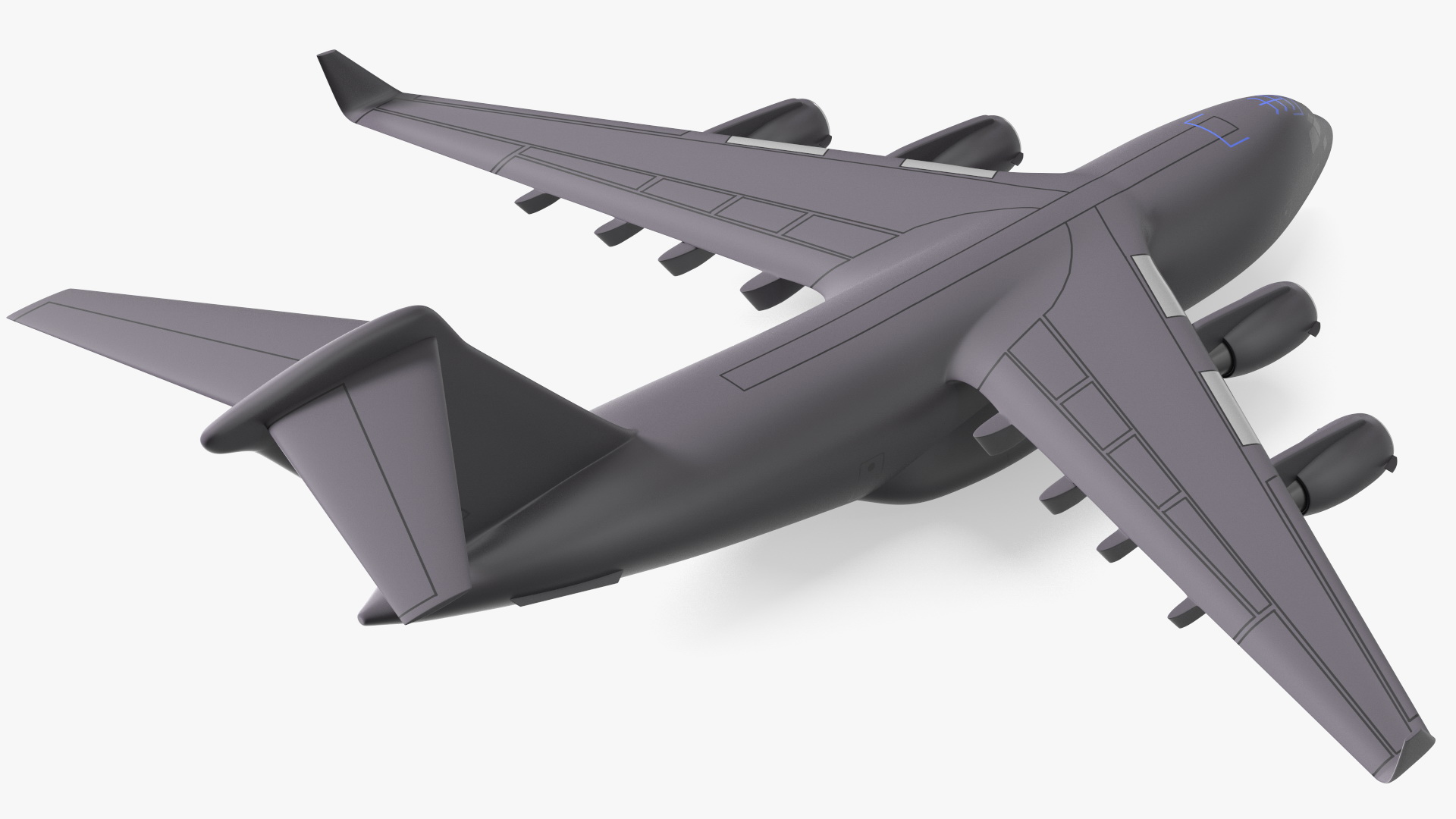 Military Transport Aircraft Scale Model 3D model