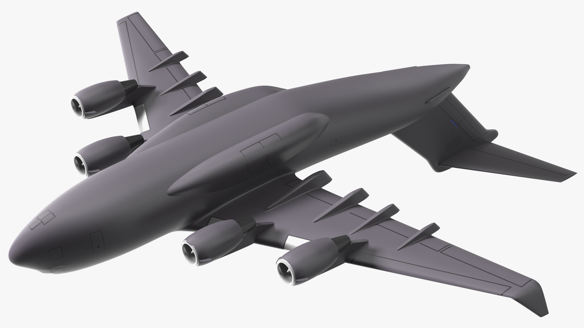 Military Transport Aircraft Scale Model 3D model