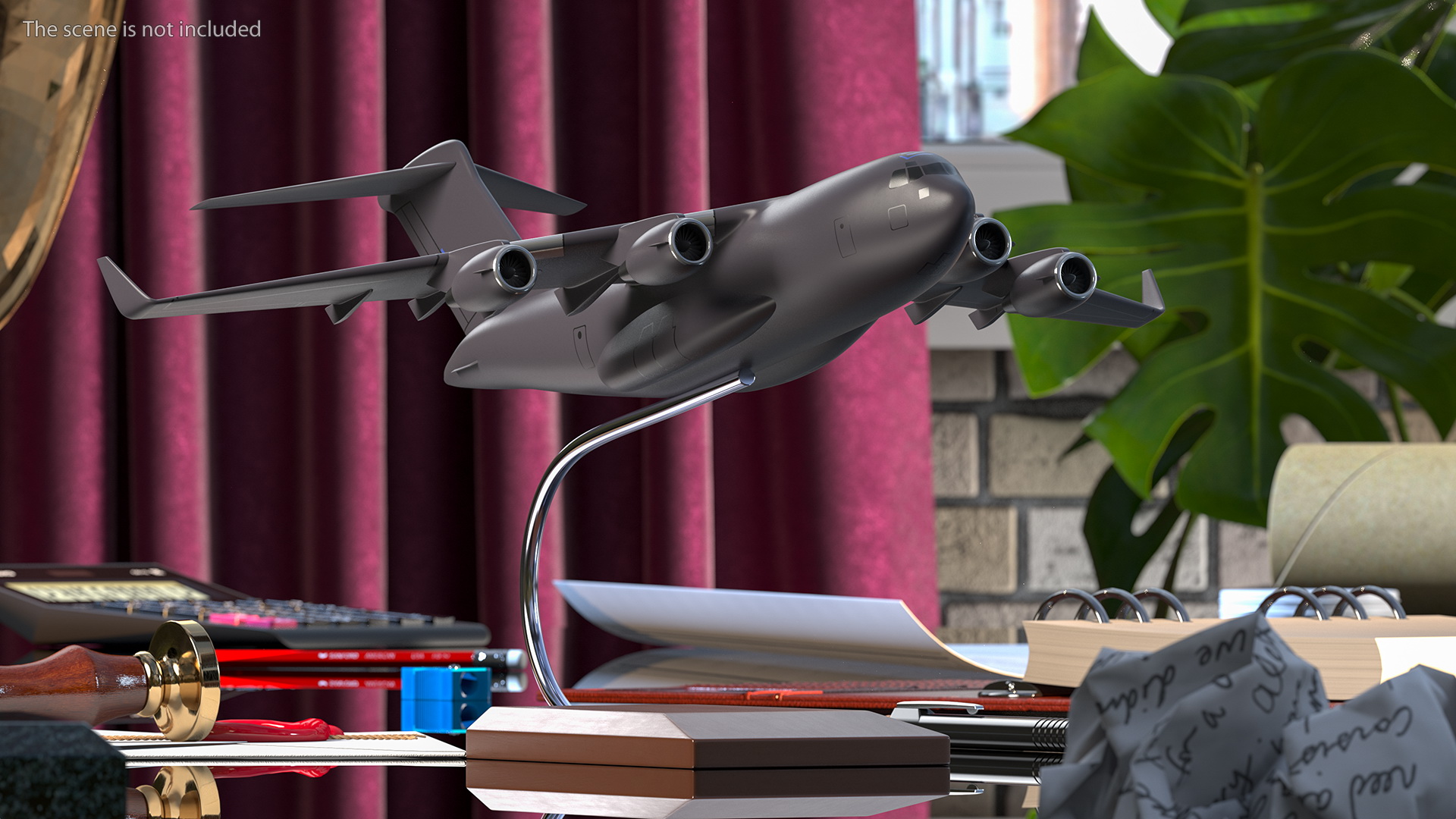 Military Transport Aircraft Scale Model 3D model