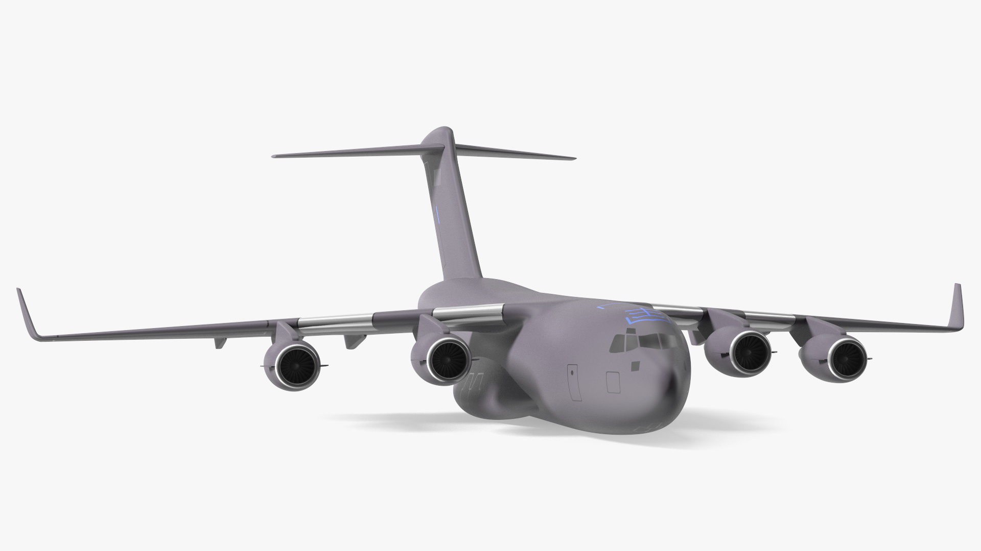 Military Transport Aircraft Scale Model 3D model