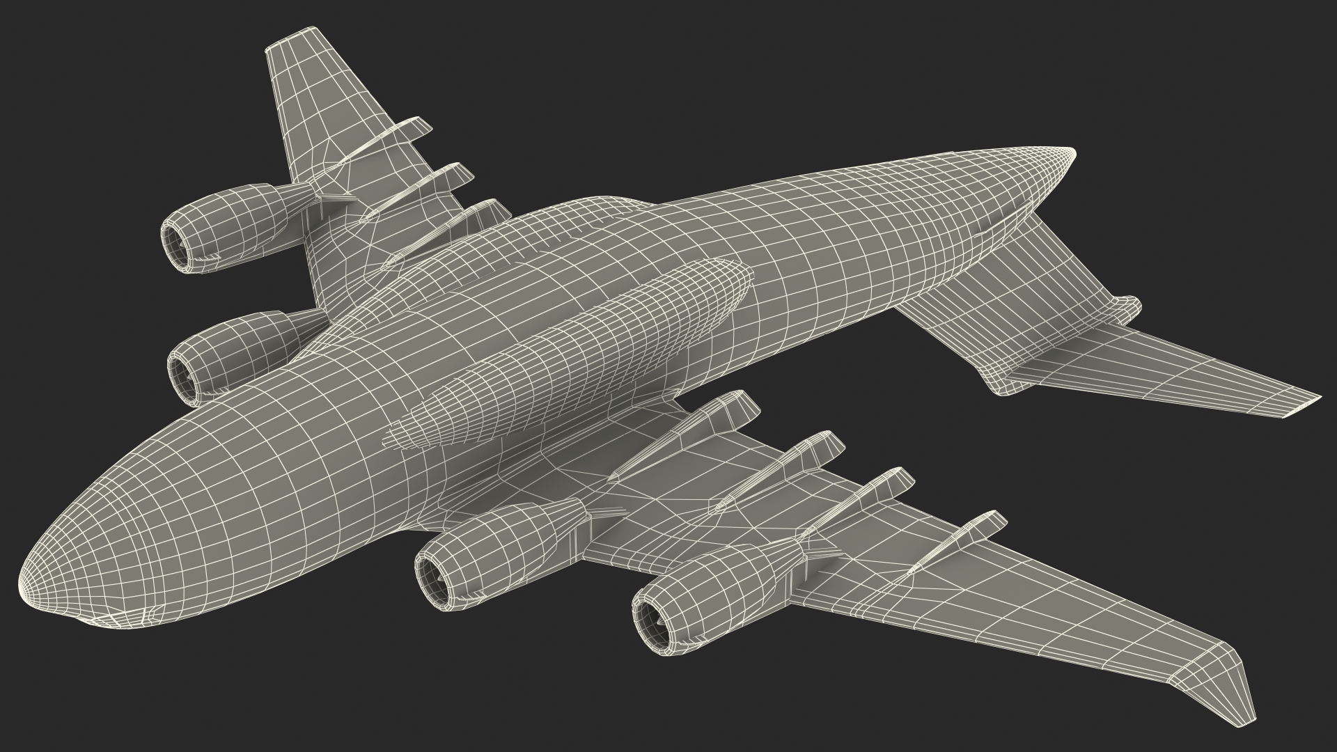 Military Transport Aircraft Scale Model 3D model