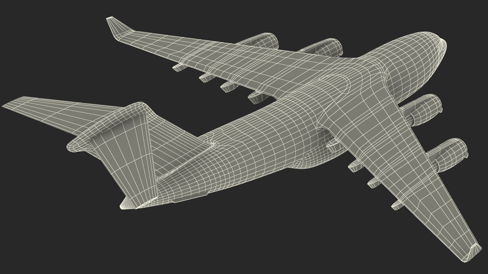 Military Transport Aircraft Scale Model 3D model