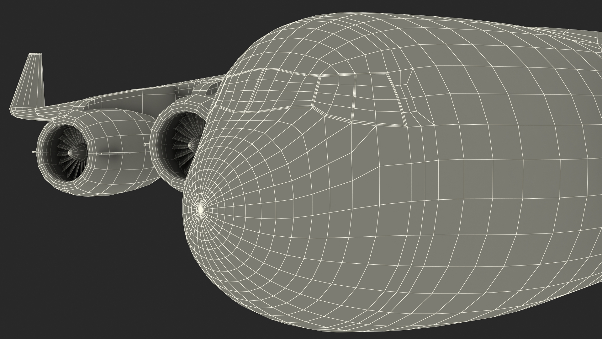 Military Transport Aircraft Scale Model 3D model