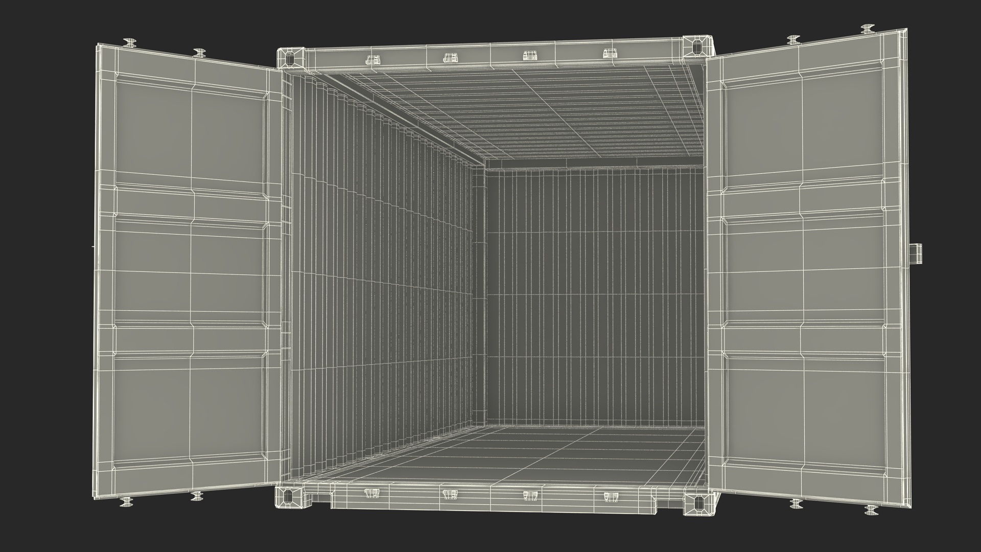 3D model Shipping Cargo Container 20 ft