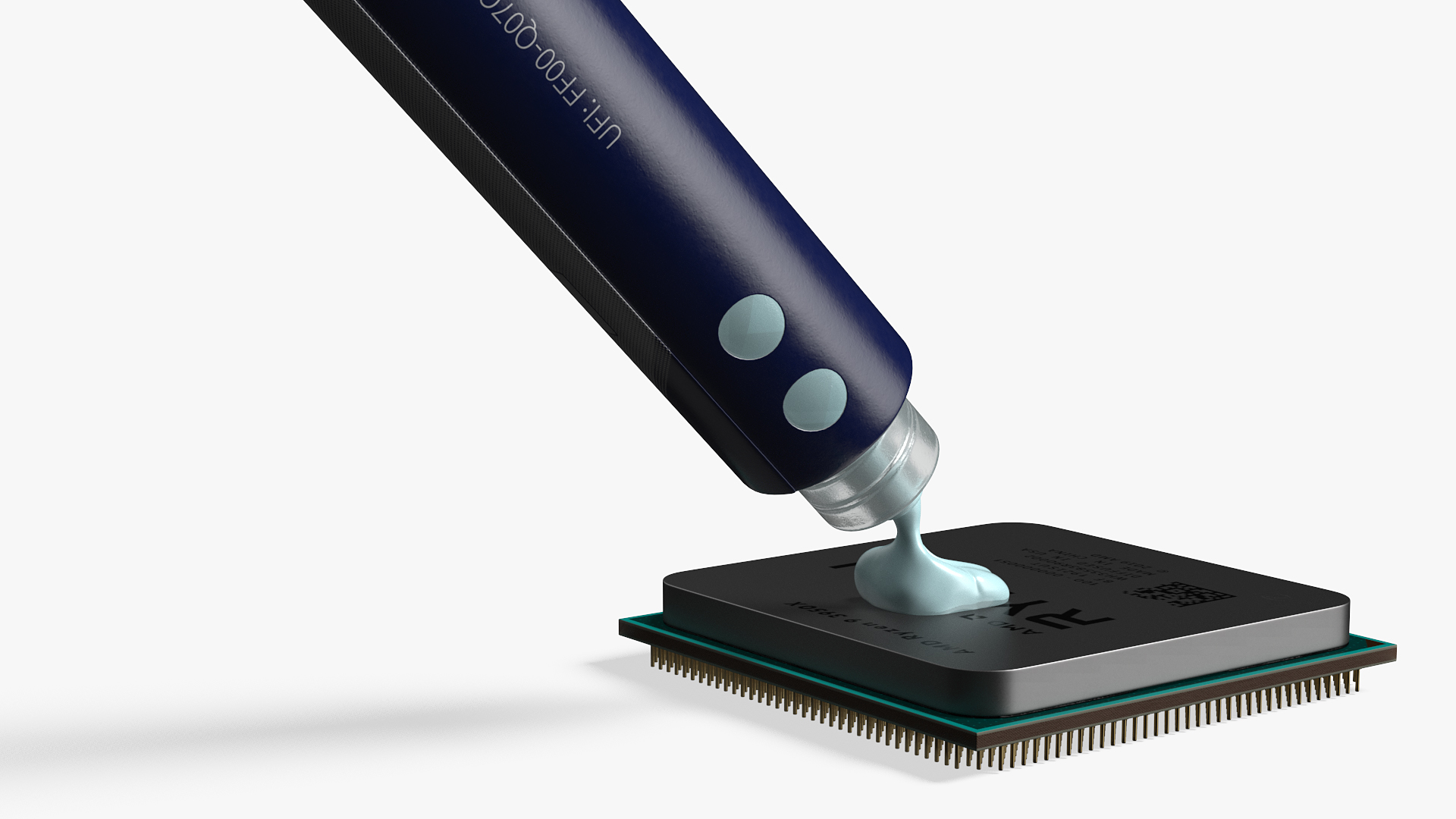 Arctic MX-5 Thermal Paste on CPU 3D
