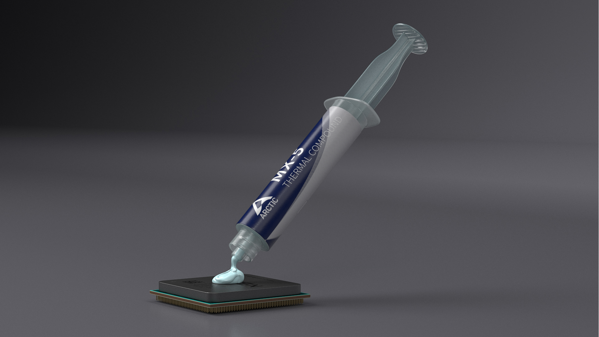 Arctic MX-5 Thermal Paste on CPU 3D