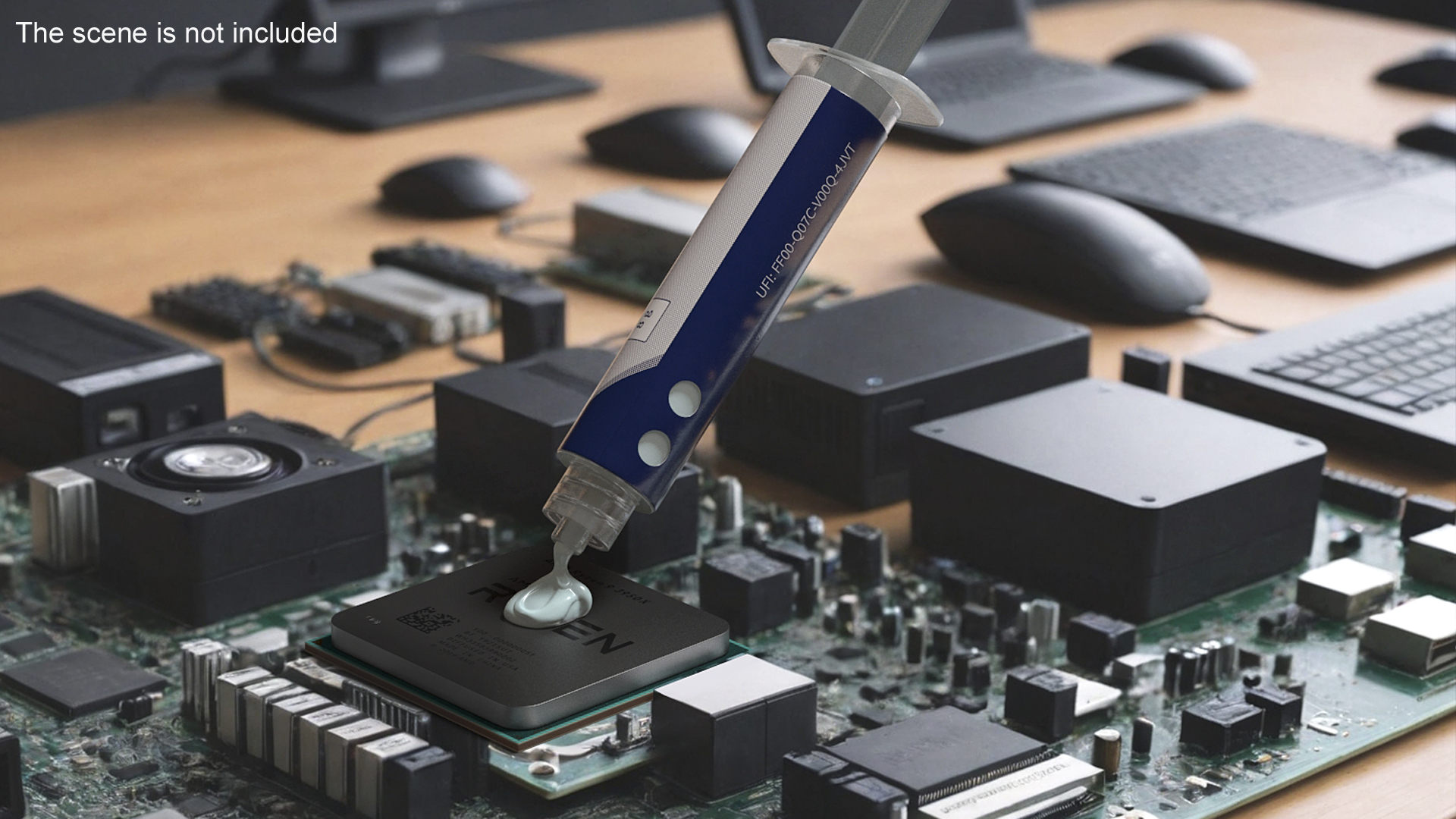 Arctic MX-5 Thermal Paste on CPU 3D