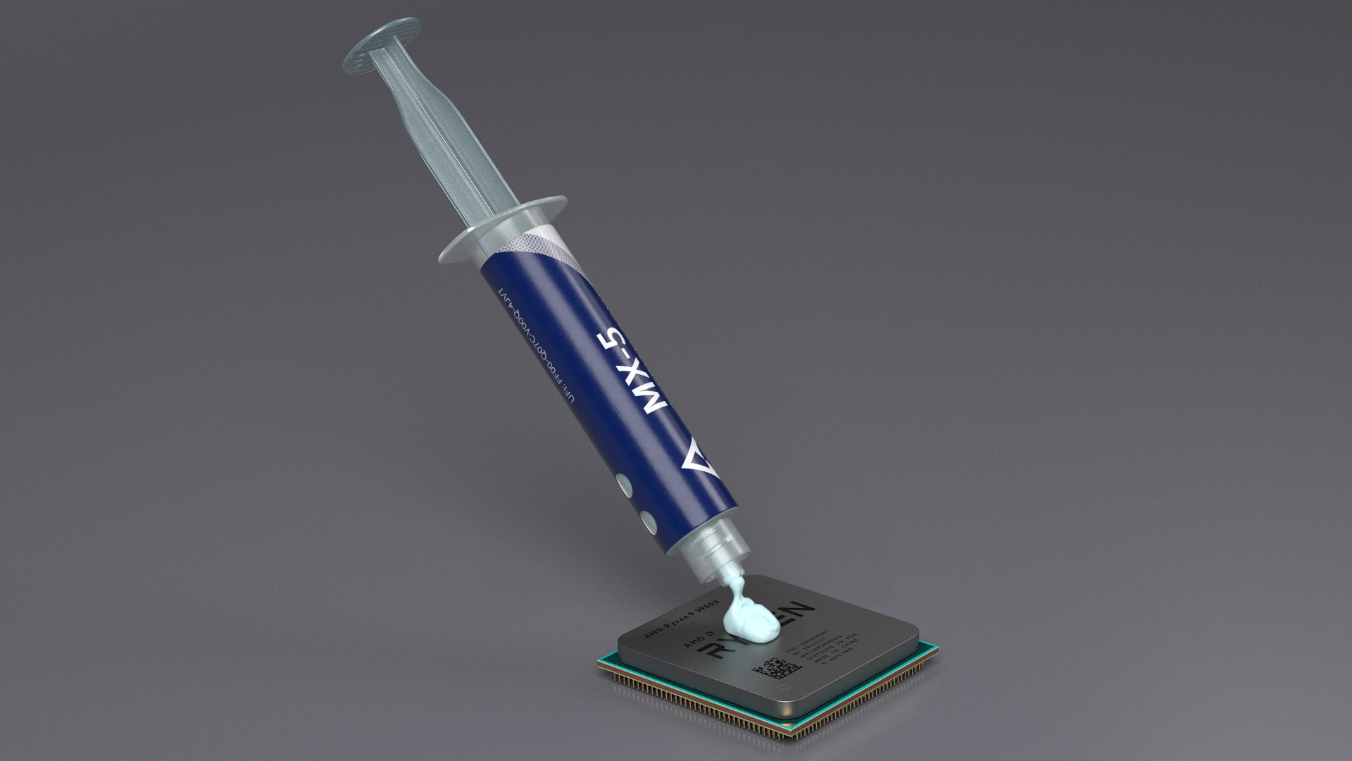 Arctic MX-5 Thermal Paste on CPU 3D