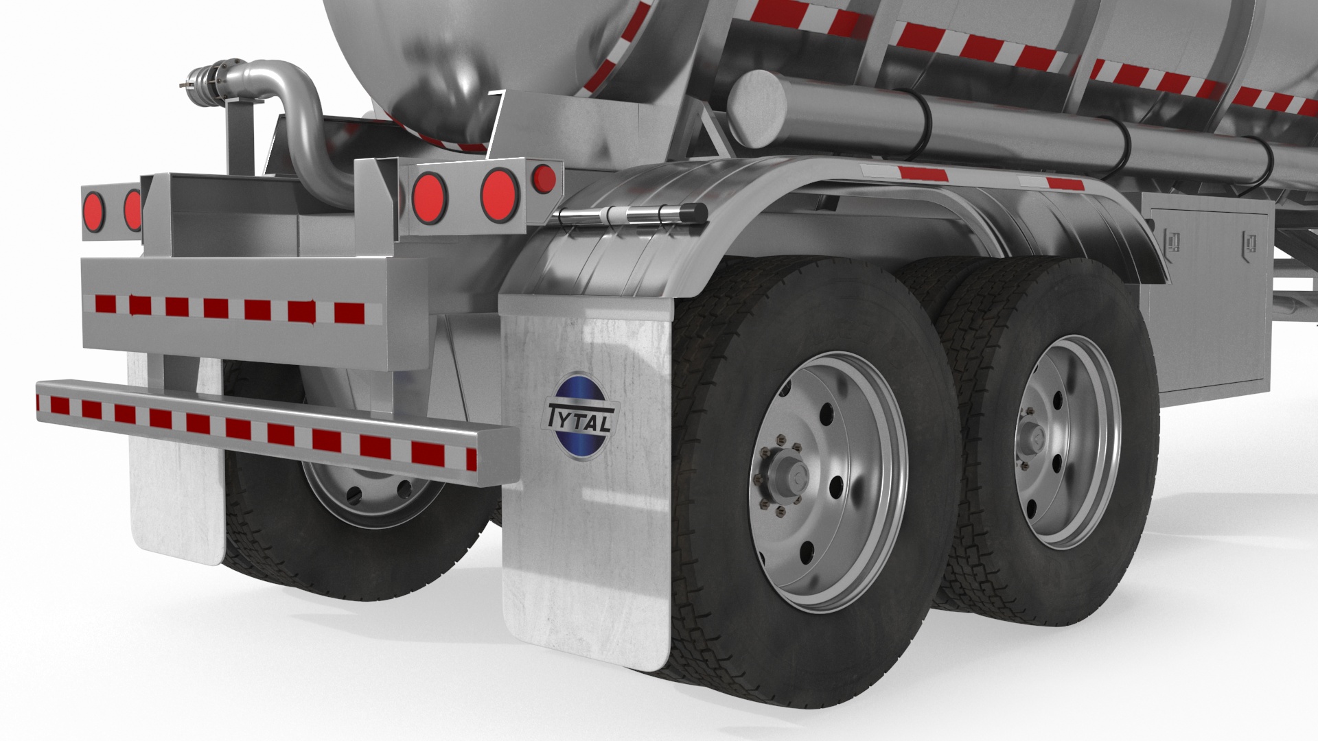 Freight Truck with Food Grade Tank Trailer 3D