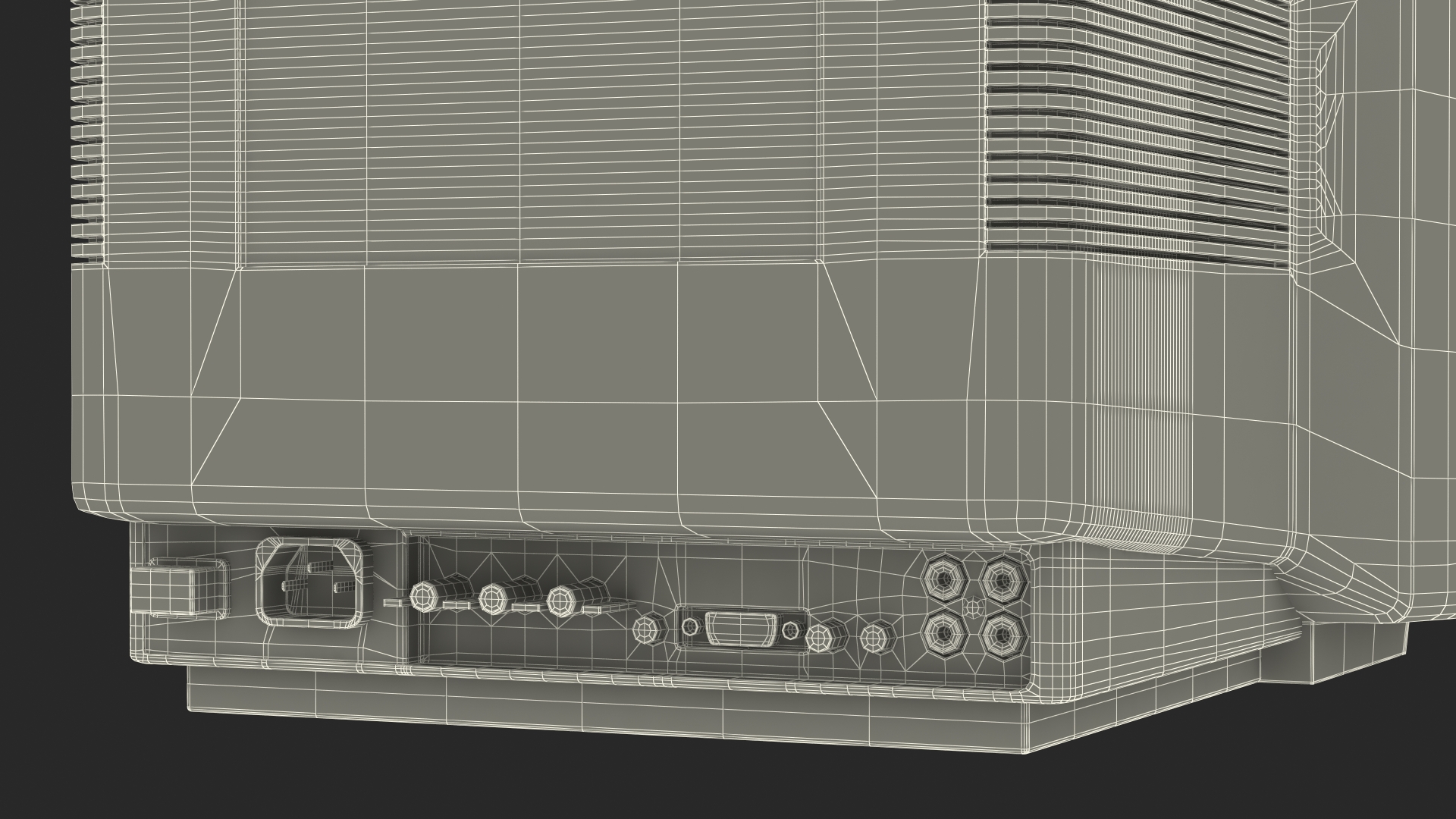Vintage Computer with Monitor 3D model