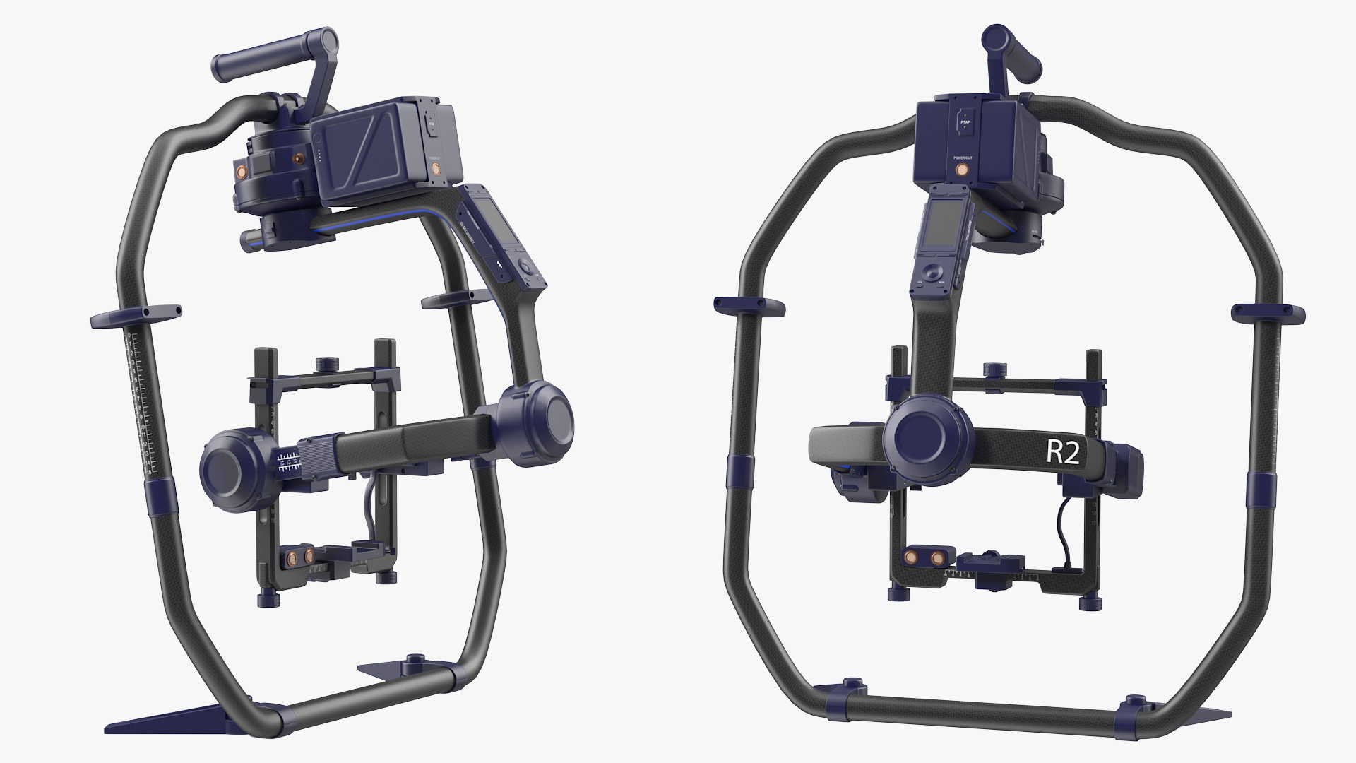3D Professional Handheld Camera Stabilizer Rigged