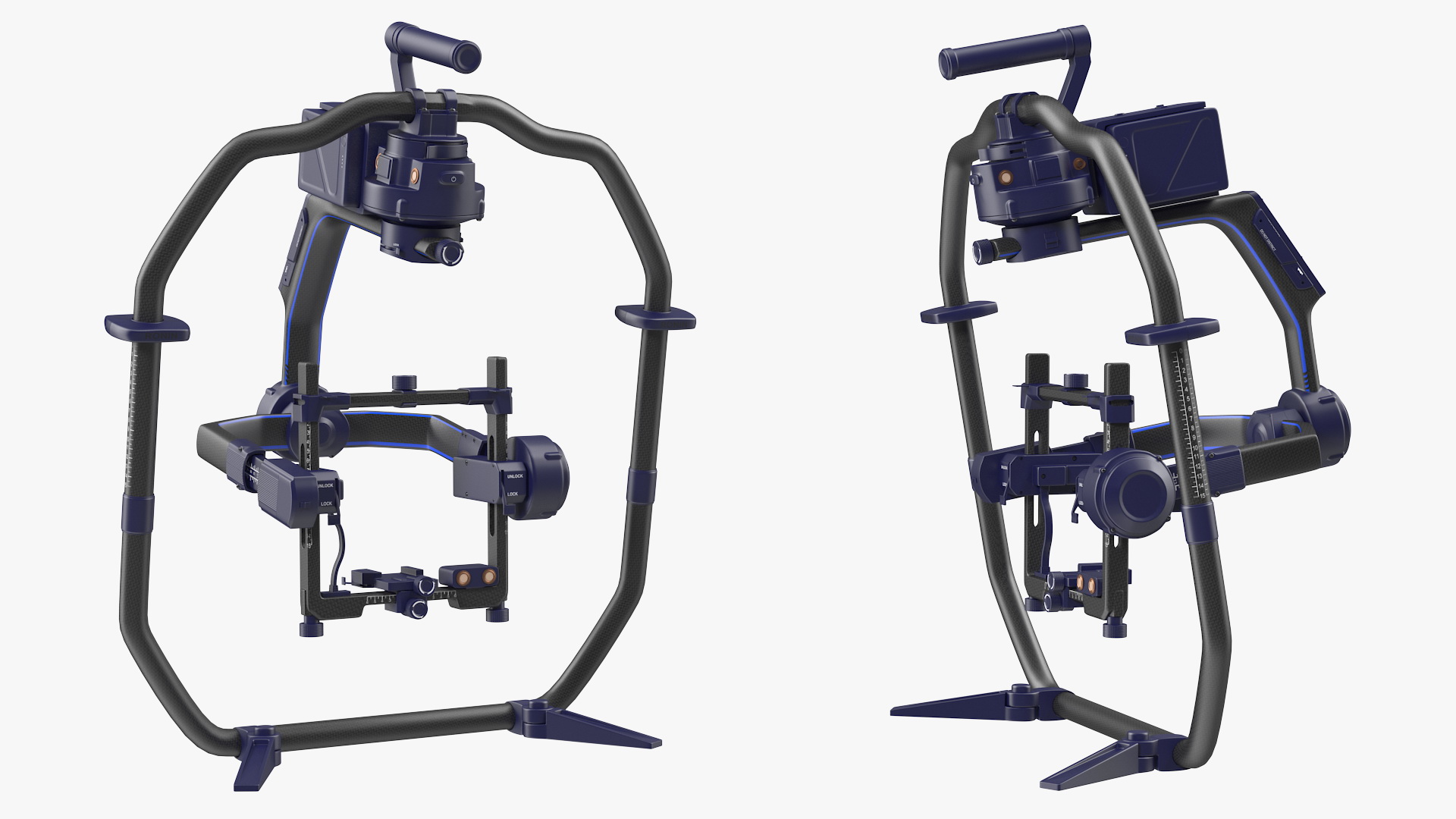 3D Professional Handheld Camera Stabilizer Rigged