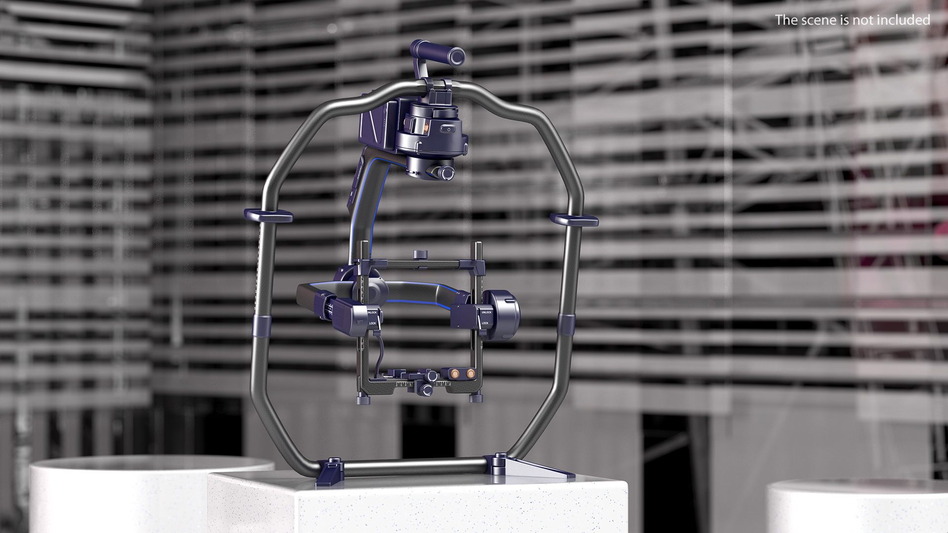 3D Professional Handheld Camera Stabilizer Rigged