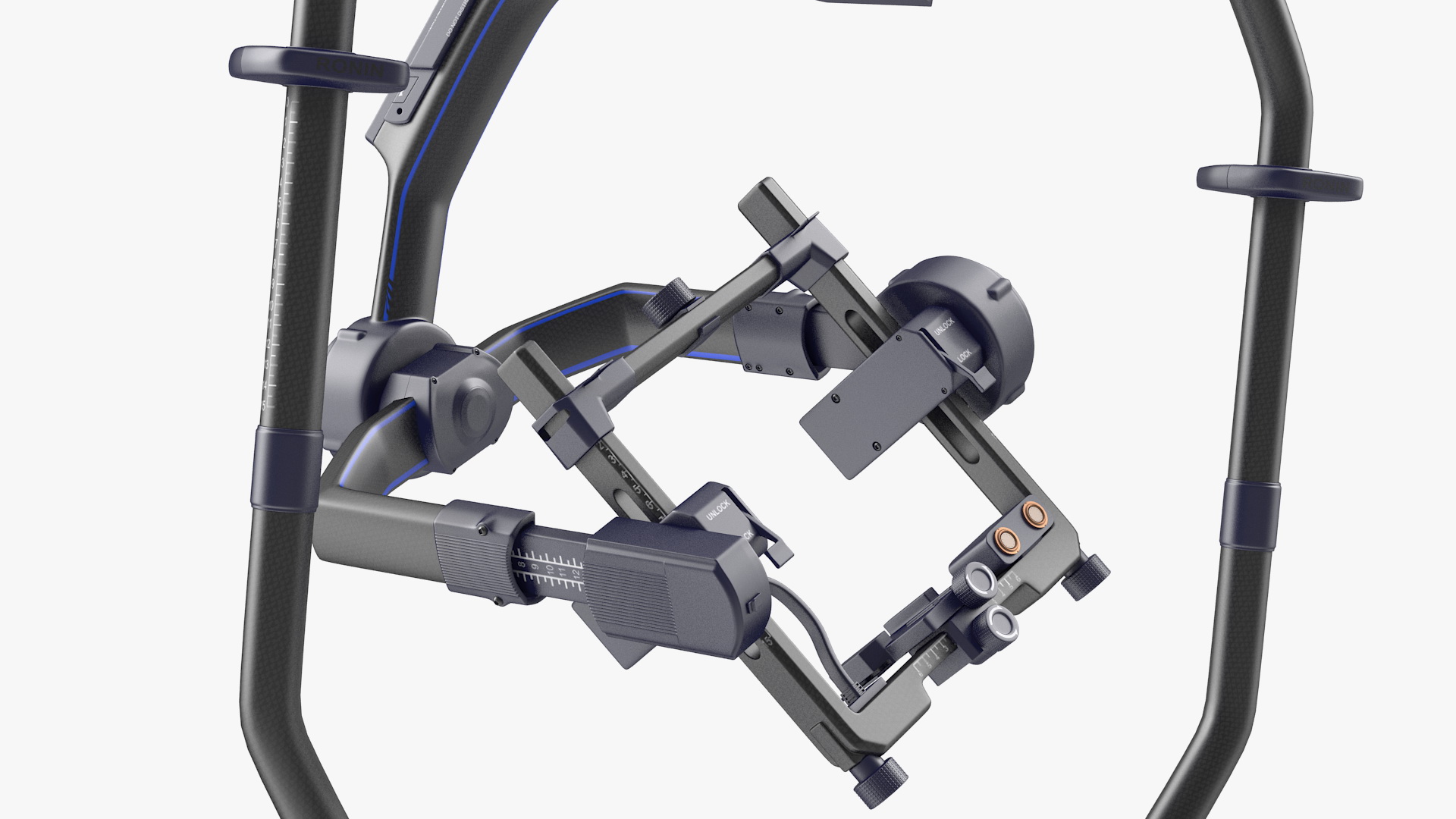 3D Professional Handheld Camera Stabilizer Rigged