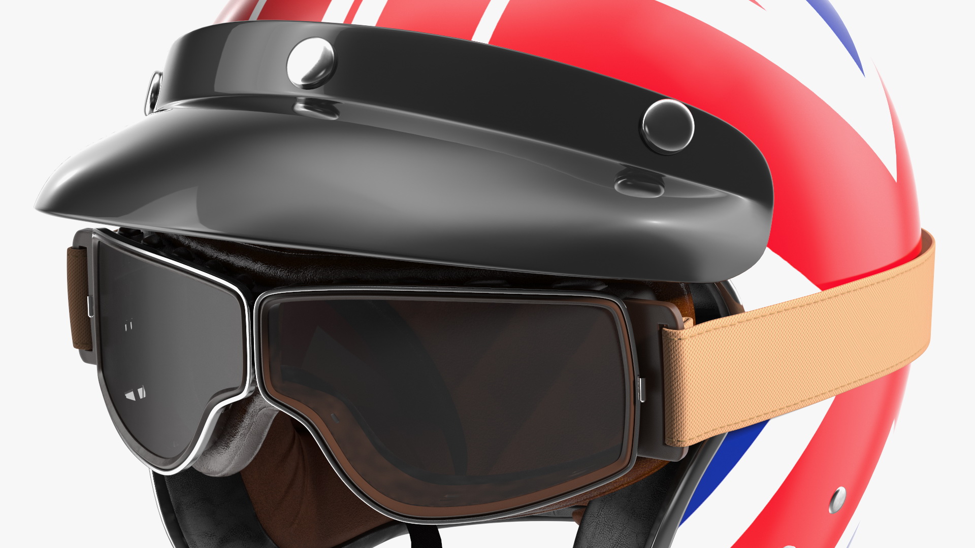 3D TORC T50 Vintage Helmet with Goggles