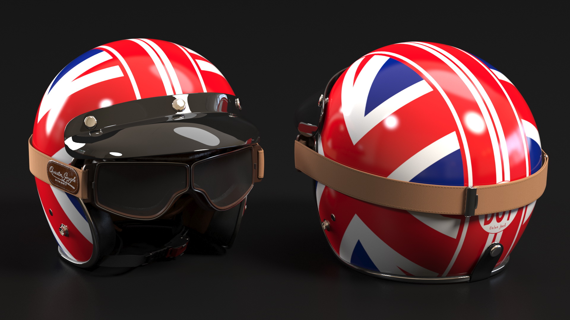 3D TORC T50 Vintage Helmet with Goggles