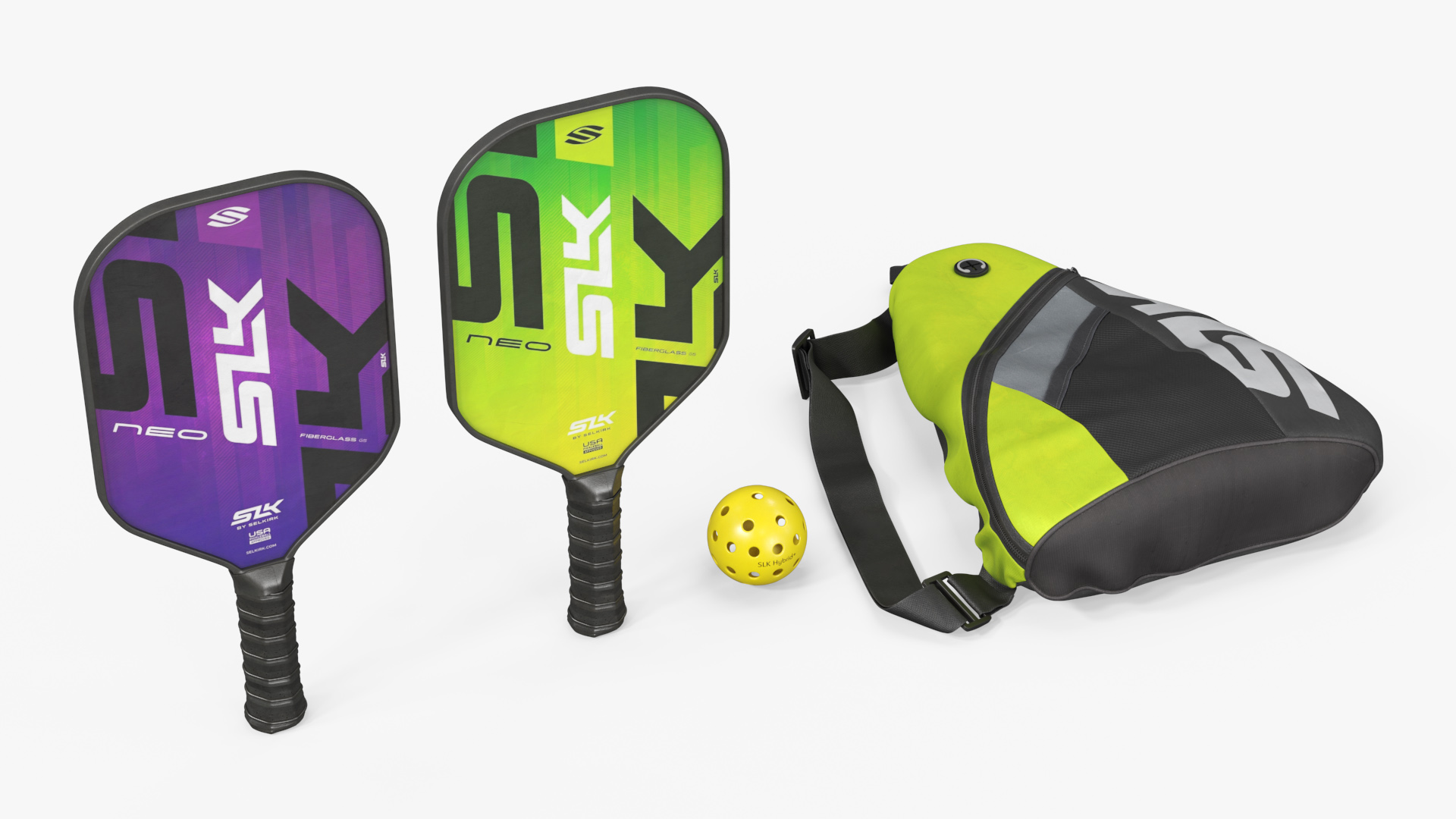 SLK Pickleball Paddle Set with Ball and Bag - view 2