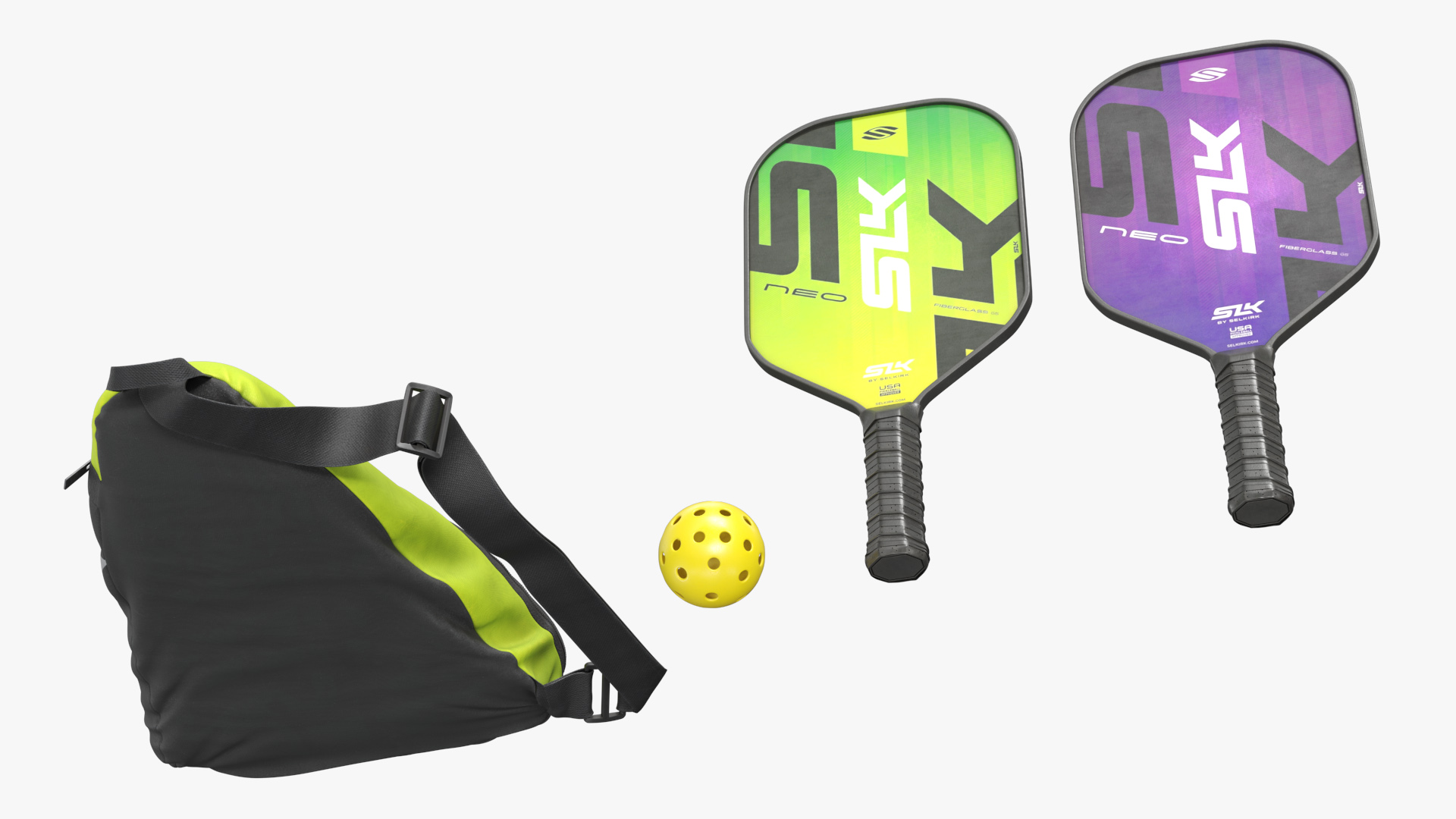 SLK Pickleball Paddle Set with Ball and Bag - view 4