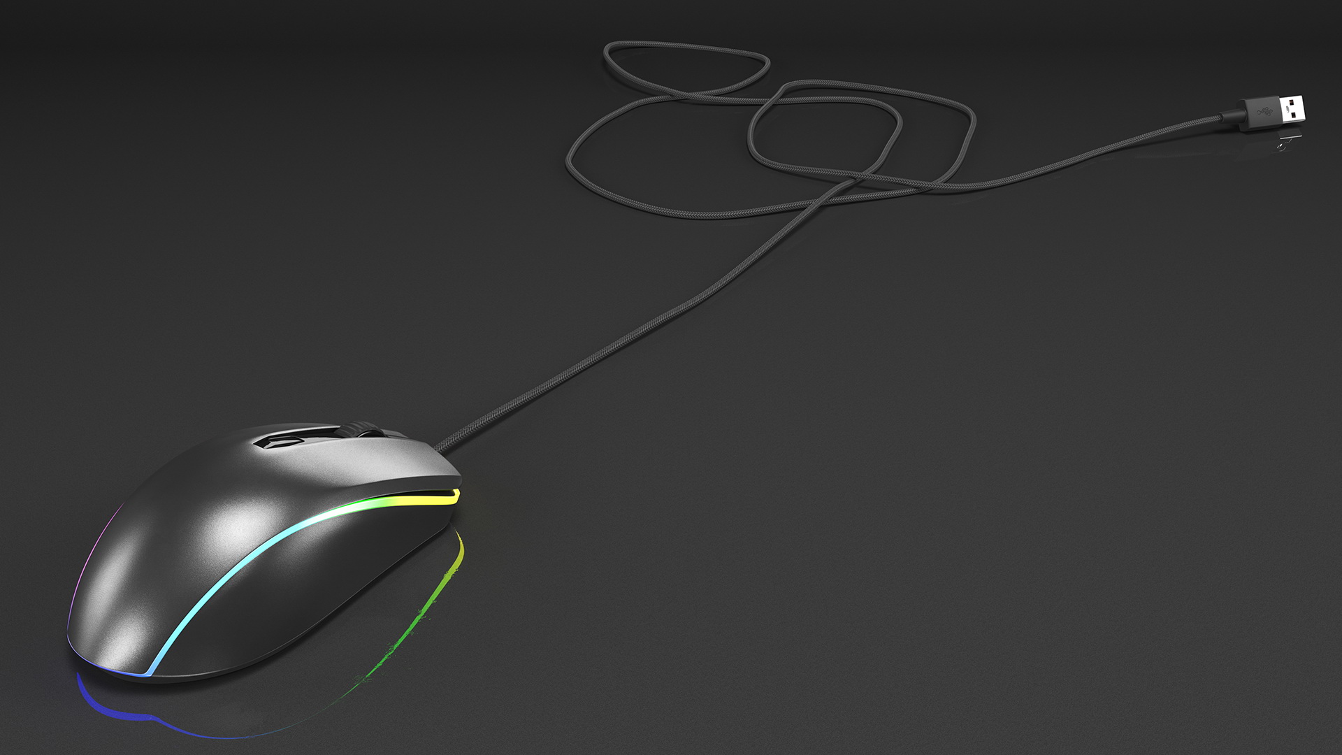 Wired RGB Gaming Mouse 3D