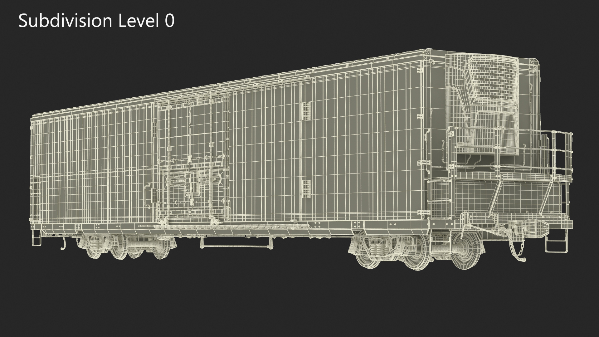 3D model Tropicana Refrigerated Boxcar Train