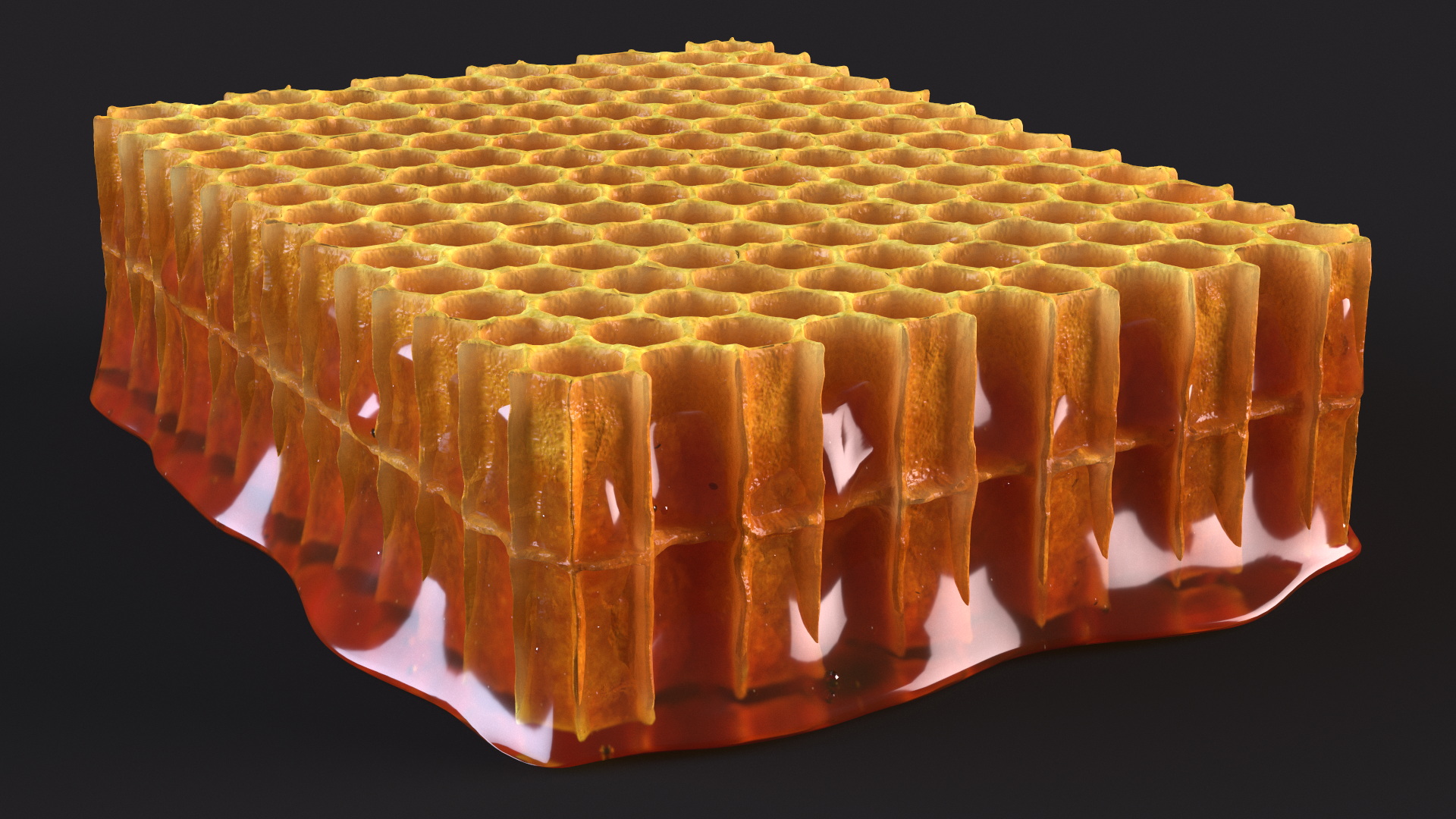 3D Raw Honeycomb model