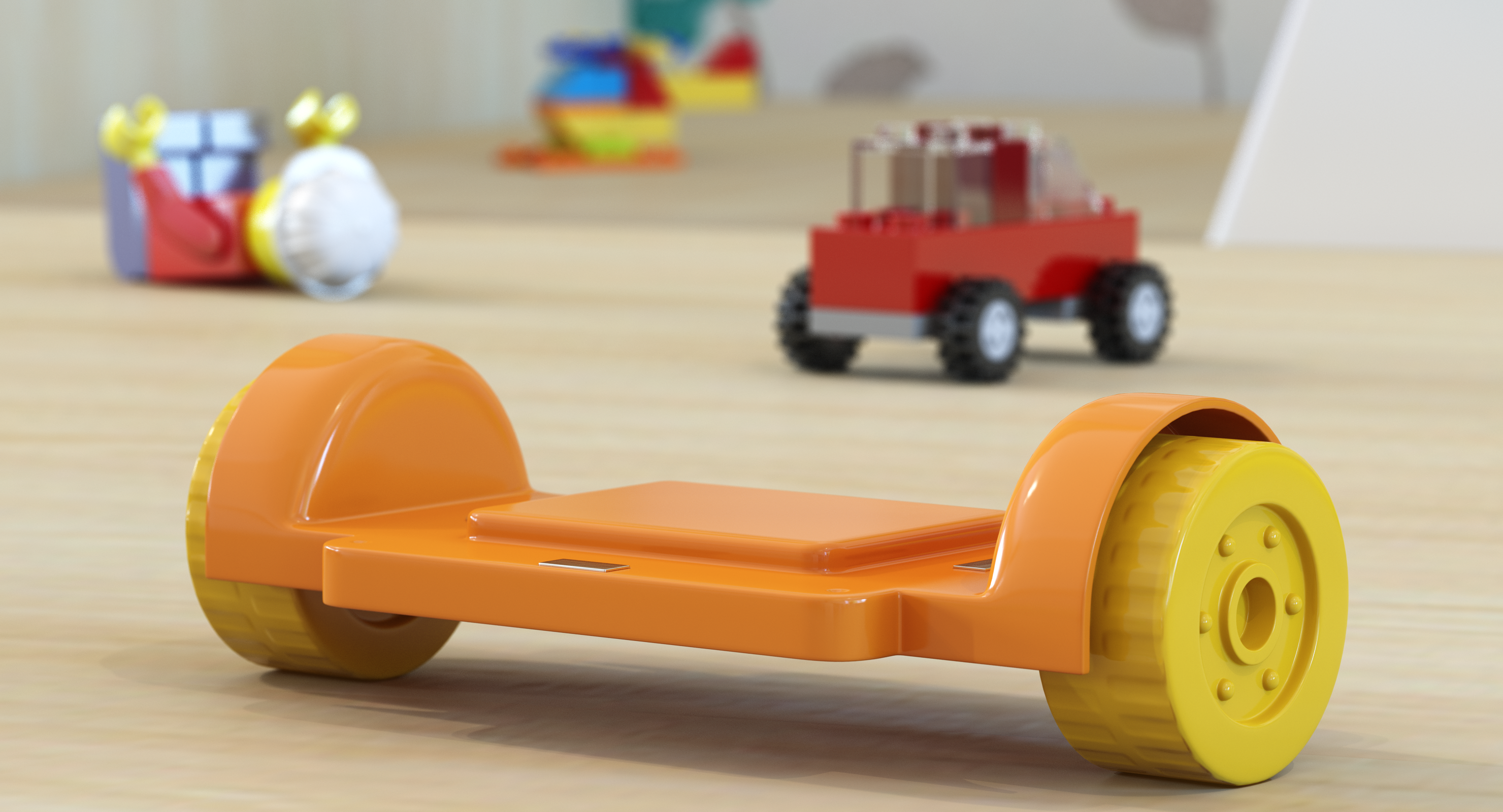 Magnetic Designer Wheels Platform 3D Model, view 3