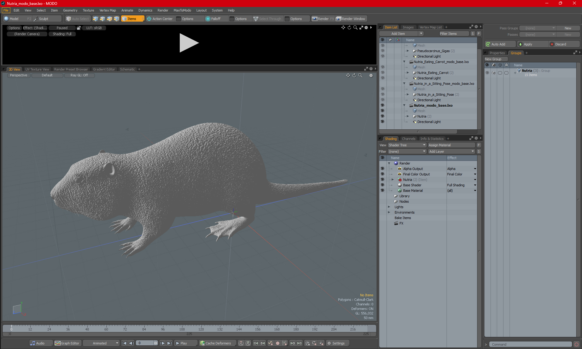 3D model Nutria