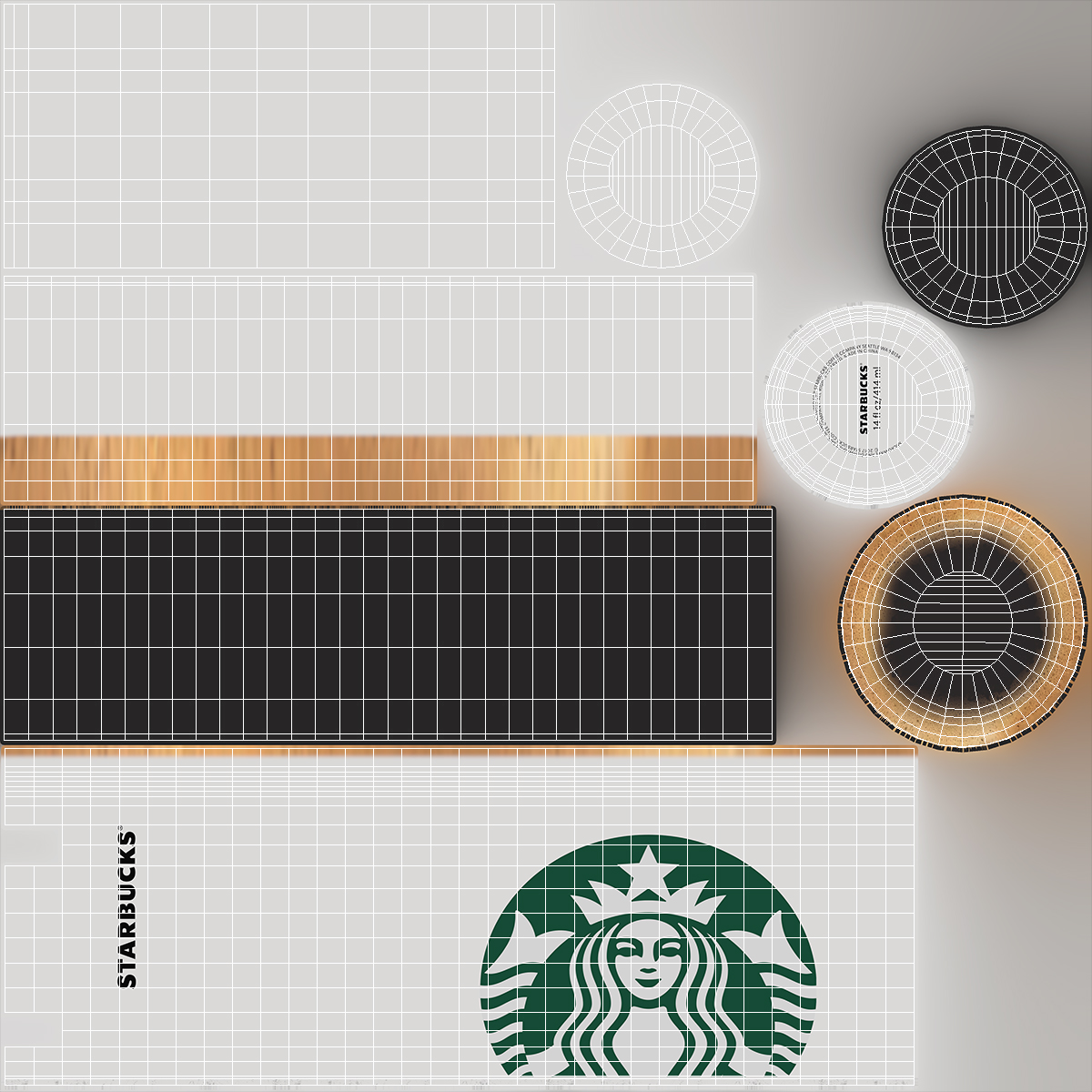3D Mug of Coffee Starbucks model