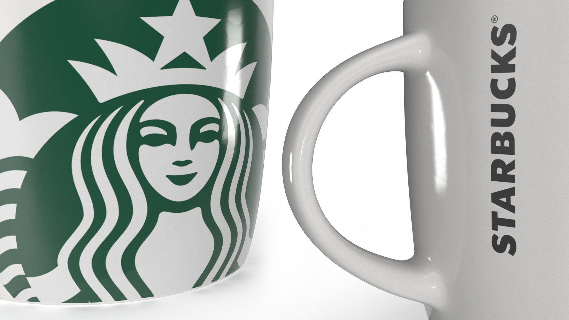 3D Mug of Coffee Starbucks model