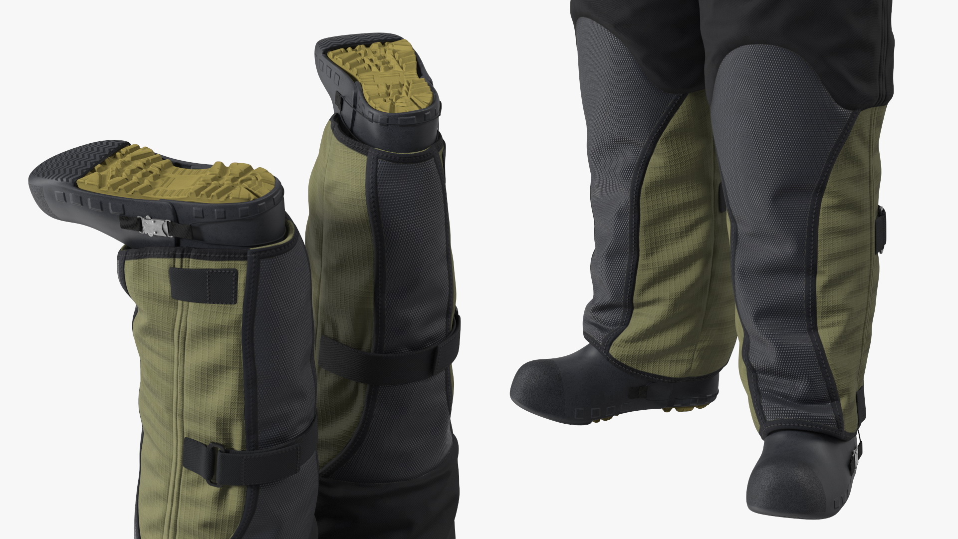 Man in EOD 10 Bomb Suit Stand Pose 3D model