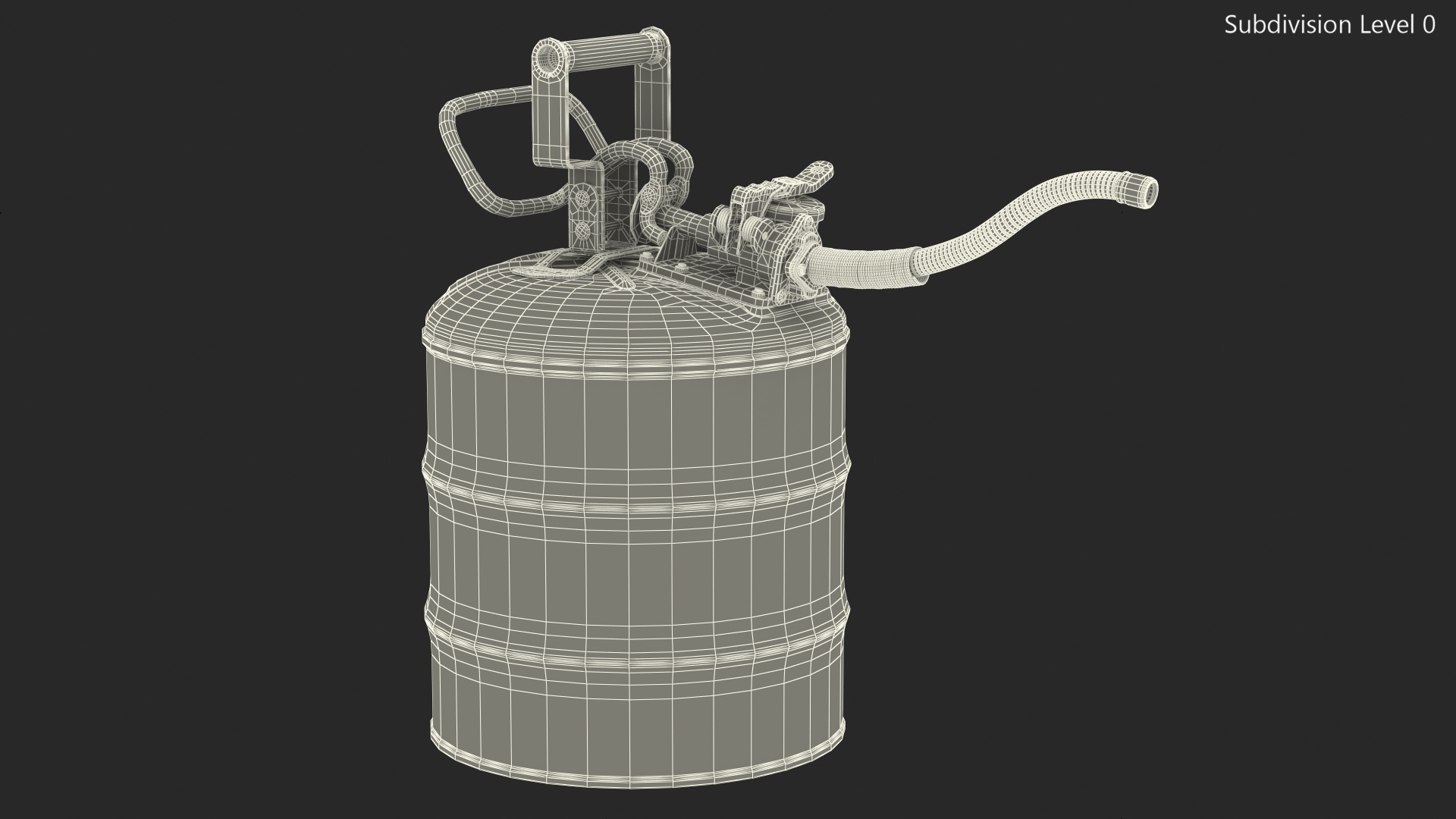 Safety Fuel Can Five Gallon Blue 3D